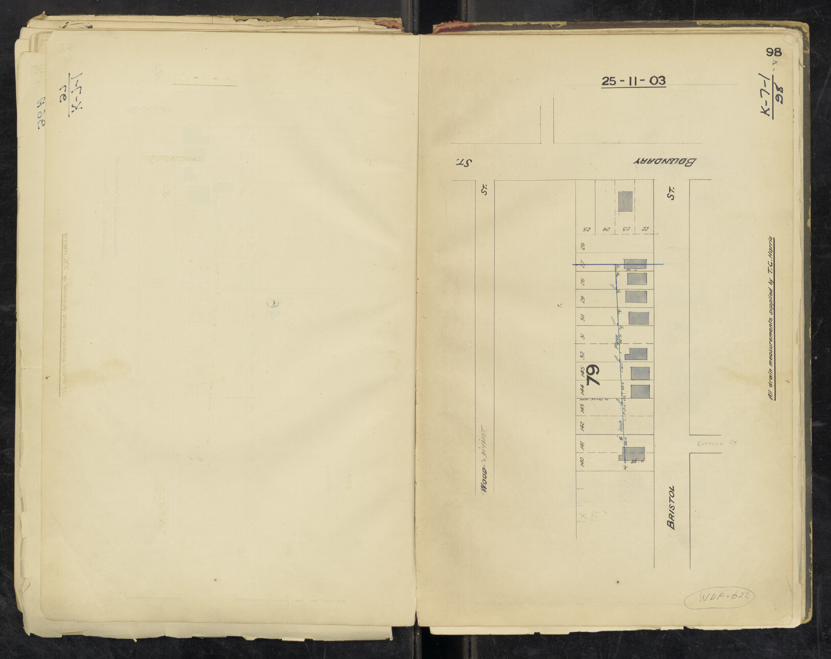 Drainage for Boundary and Bristol Street, West End - 1903