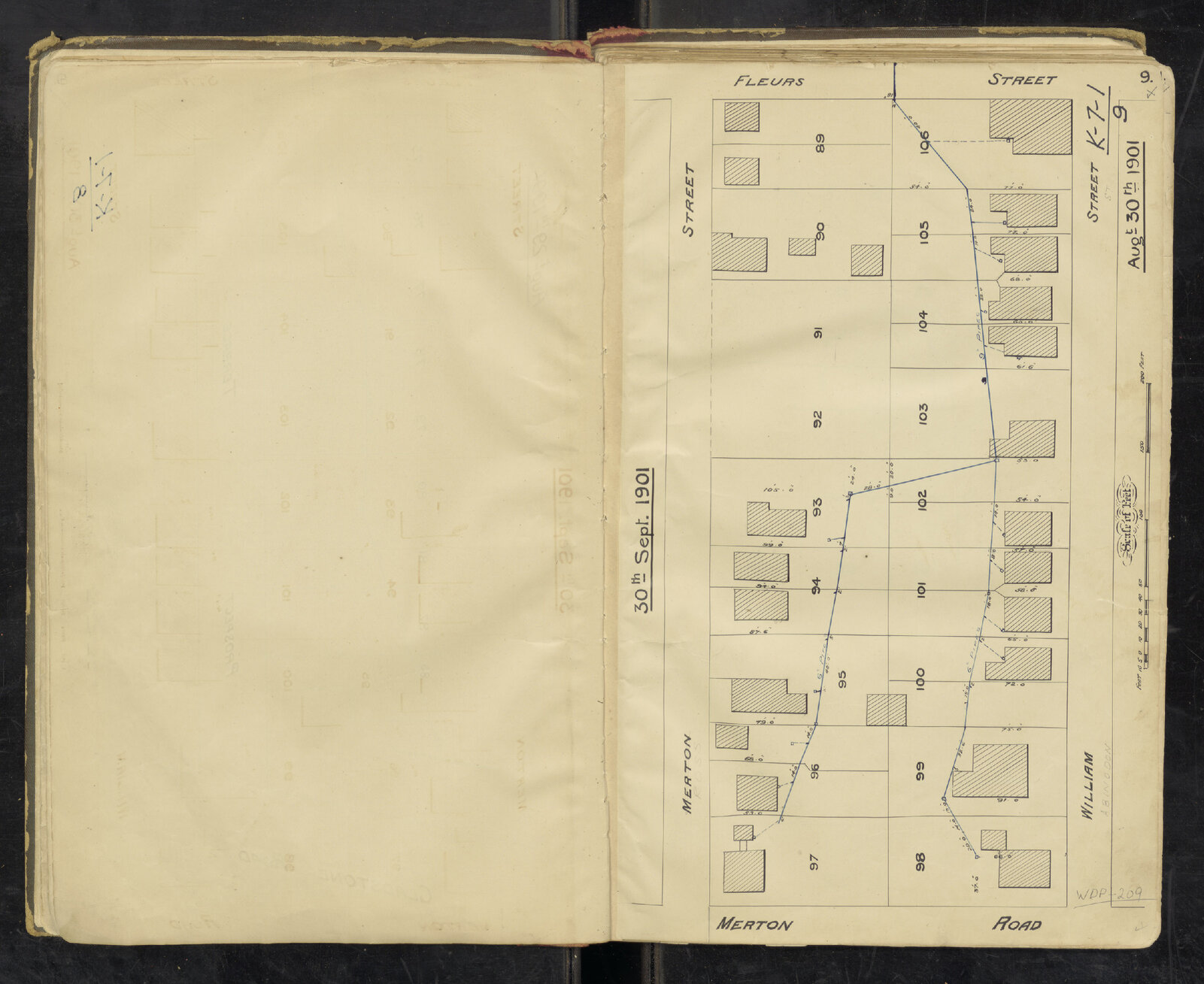 Sectional sewer, Ross, Abingdon Street, Merton Road, Woolloongabba - 1902