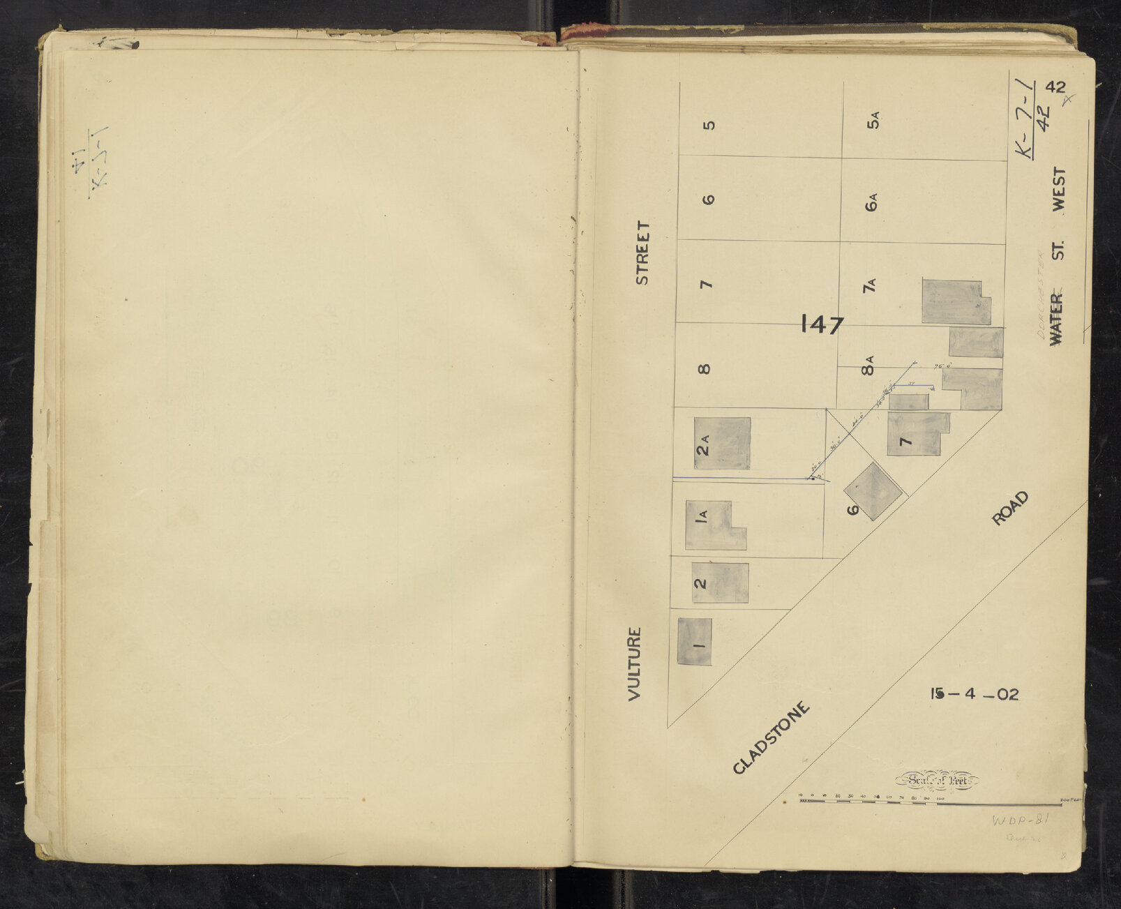 Vulture, Dorchester Street and Gladstone Road sectional sewer, South Brisbane and Highgate Hill - 1903