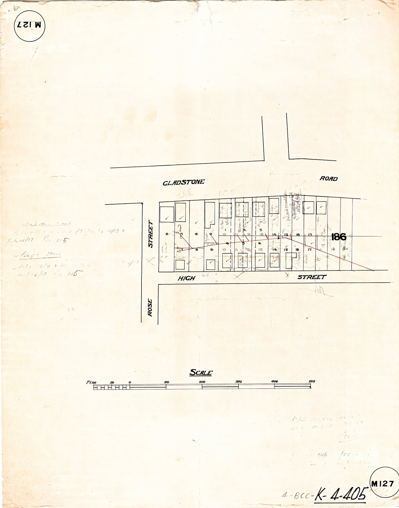 Gladstone Road, Ampthill and High Street sectional sewer, Highgate Hill