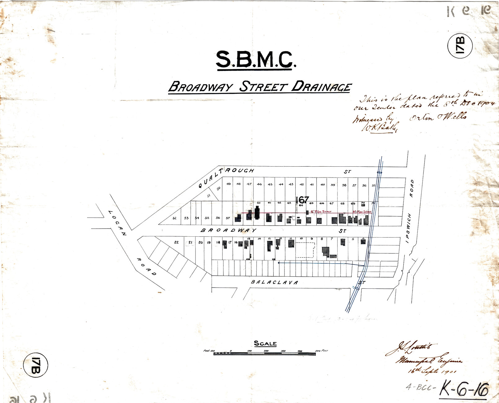 Broadway Street drainage, Woolloongabba - 1901