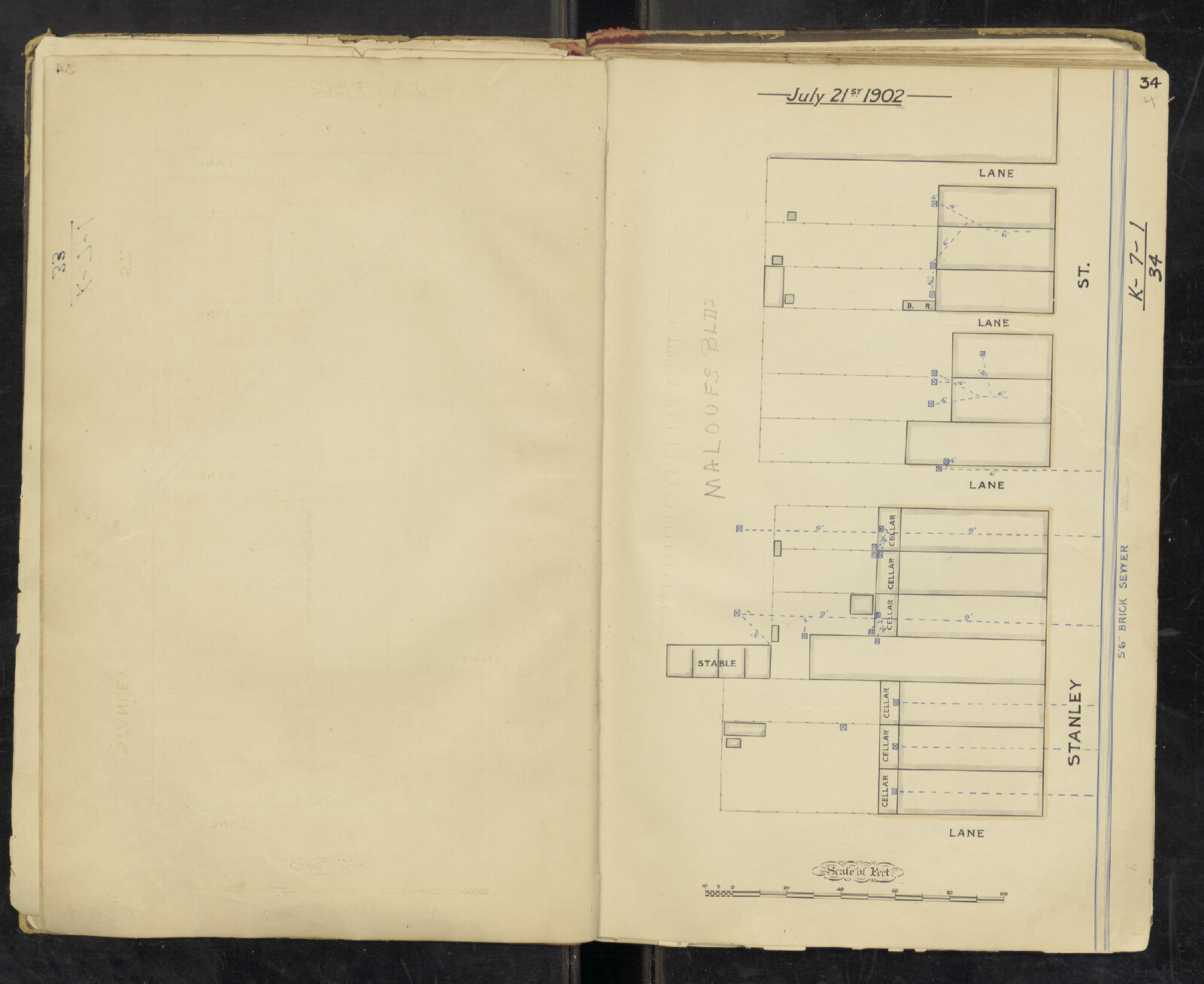 Stanley Street sectional sewer near Trinity Lane, Woolloongabba - 1902