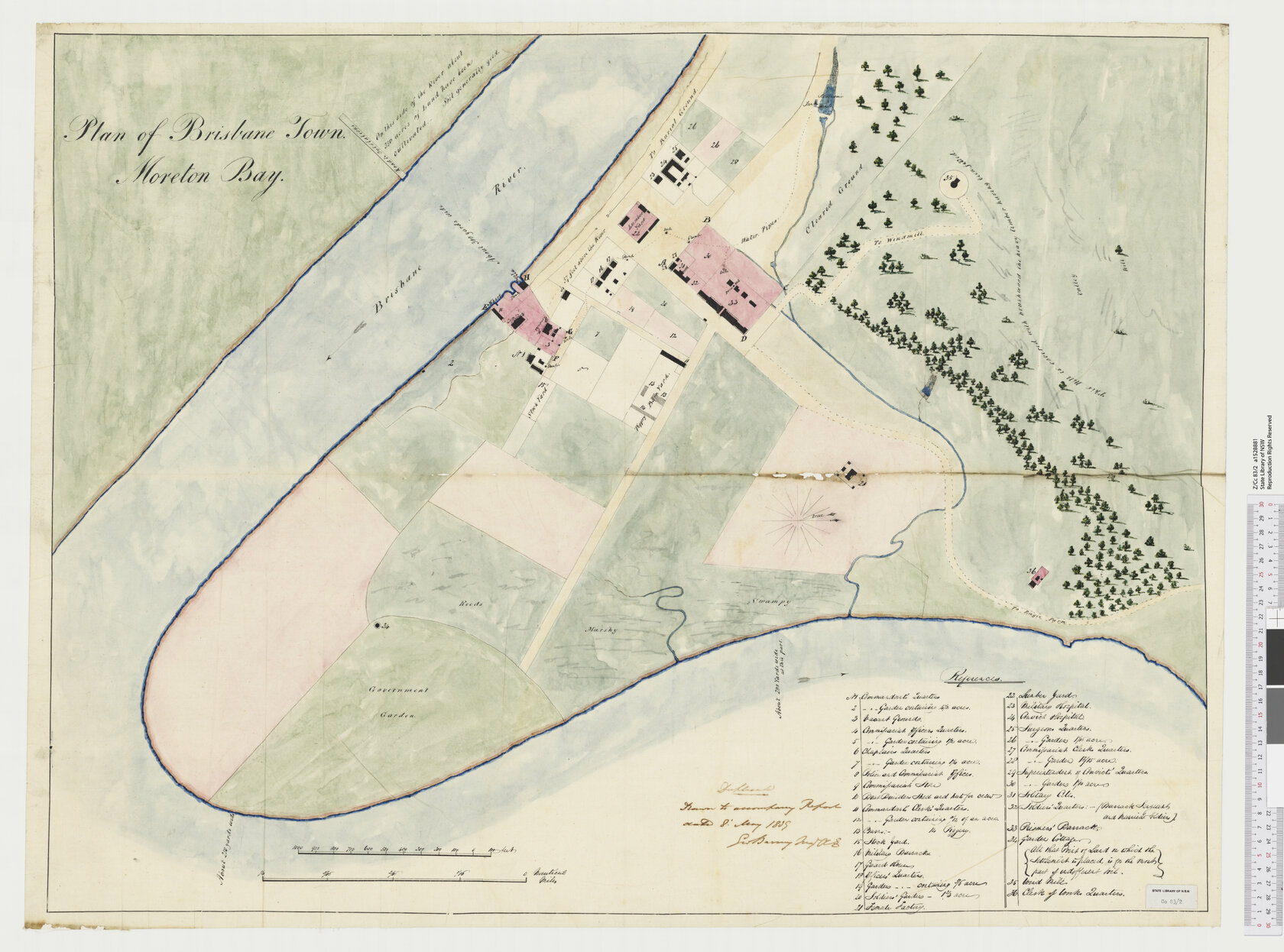 Plan of Brisbane Town Moreton Bay 1839