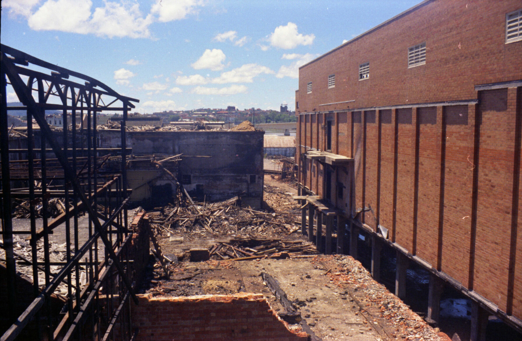 Birt and Company Cold Stores Demolition - 240 Stanley Street - South Brisbane - 1970