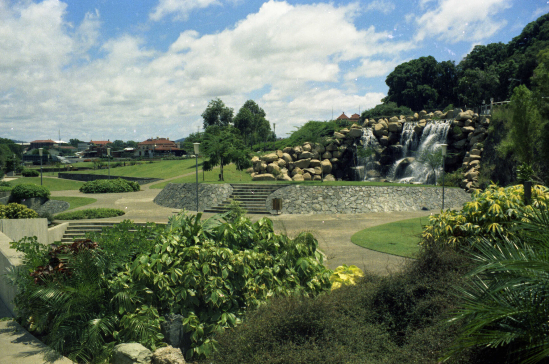 Roma Street Parklands, Brisbane City - 1974