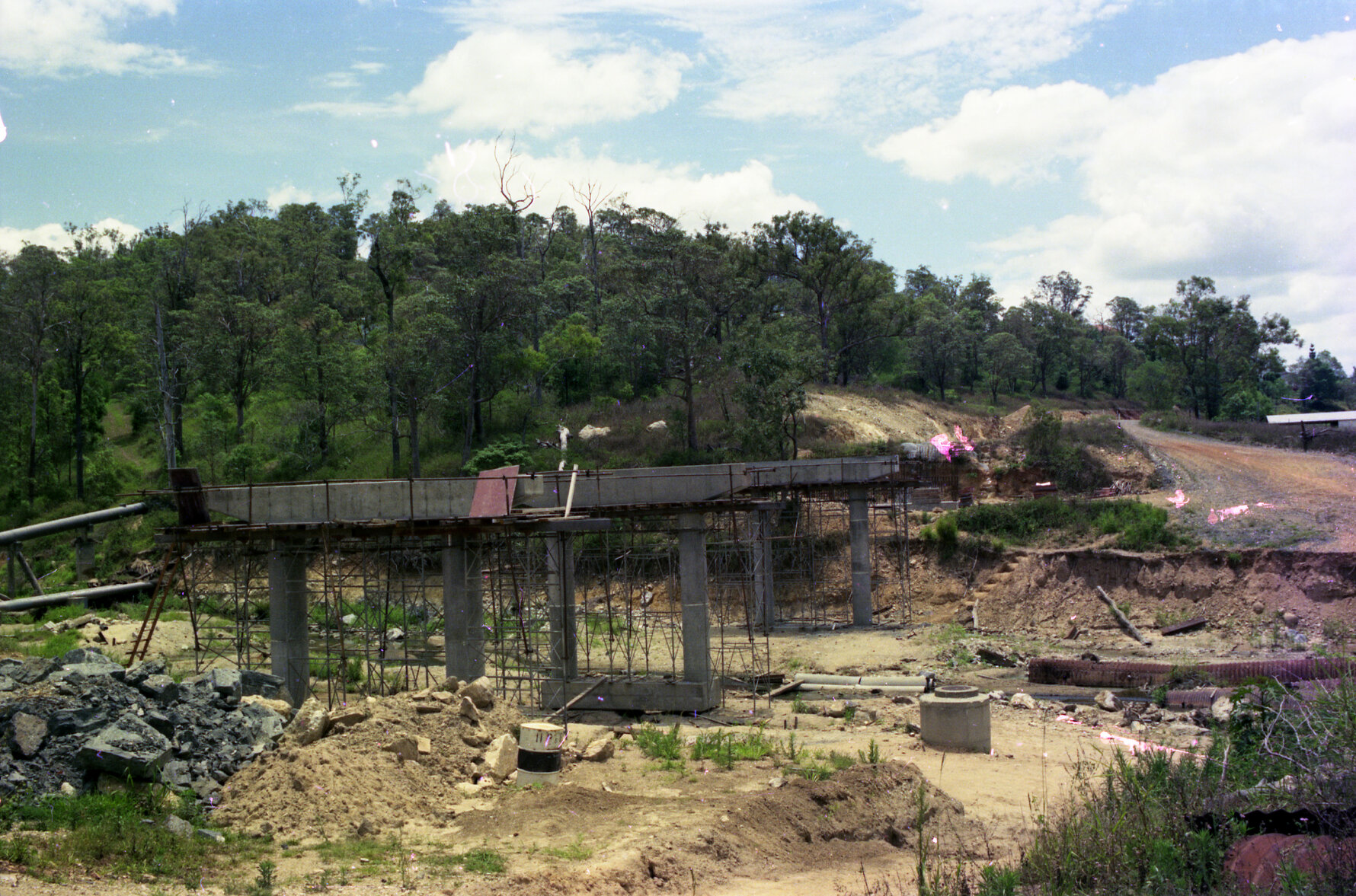 Waterworks Road near corner of Illora Street, The Gap - 1974
