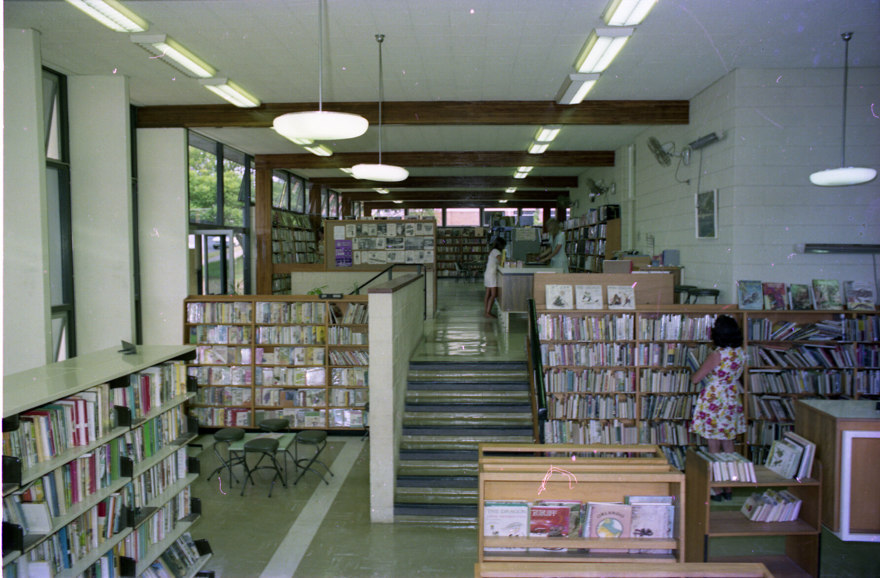 Nundah Library interior, 1975
