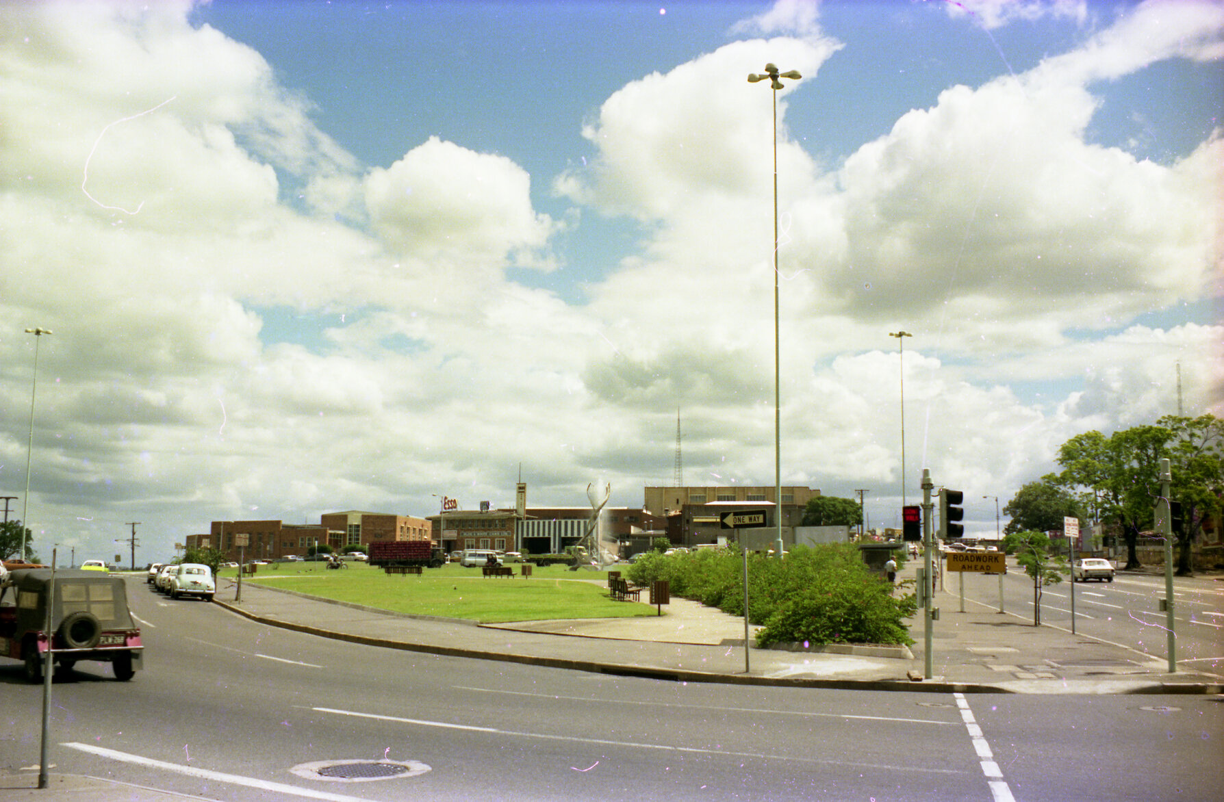 EE McCormick Place park, Roma Street, Brisbane City - 1975