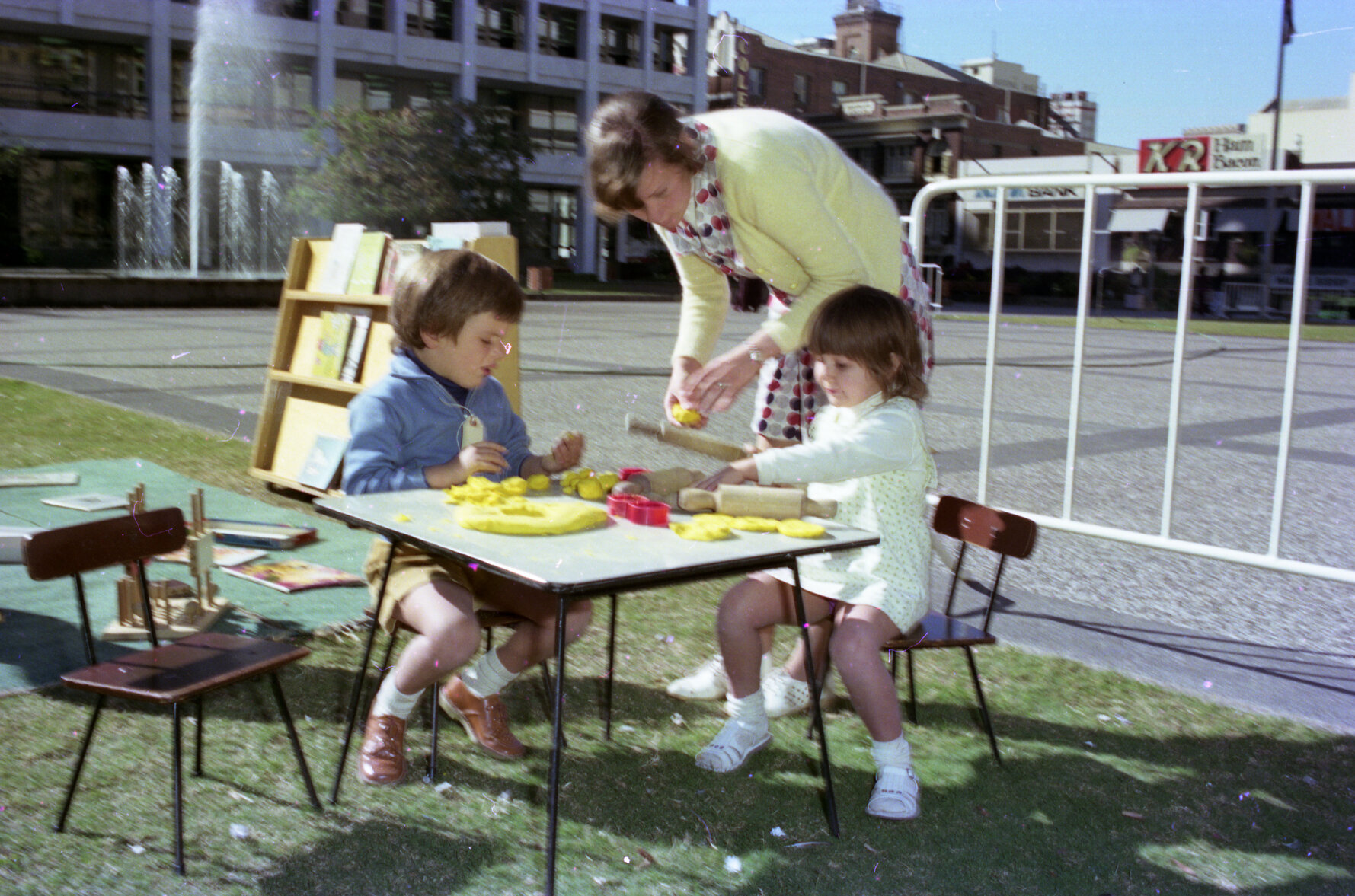 Under 5's Week activities in King George Square, Brisbane City - 1975