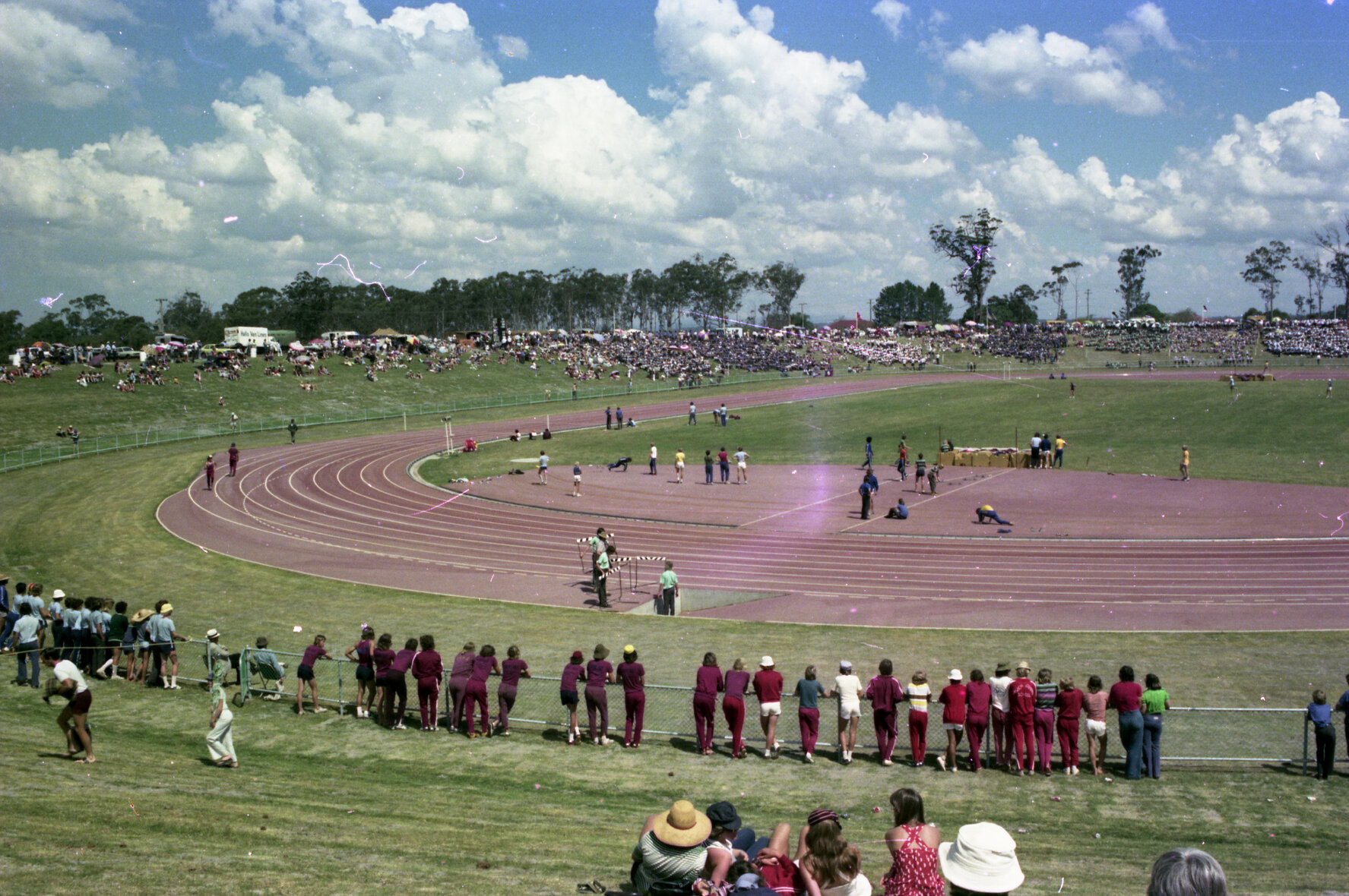 Lord Mayor Bryan Walsh opening the Queensland Sport and Athletics Centre (QSAC), Mt Gravatt - 1975