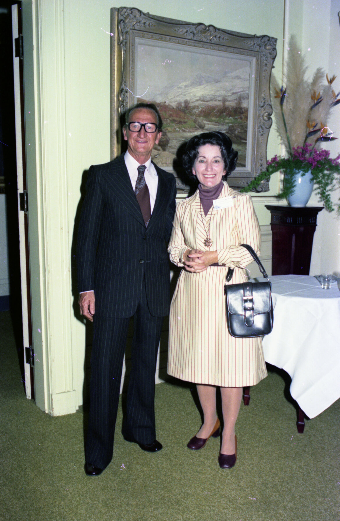 Newly elected Lord Mayor Frank Sleeman and Lady Mayoress Norma Sleeman - 1976