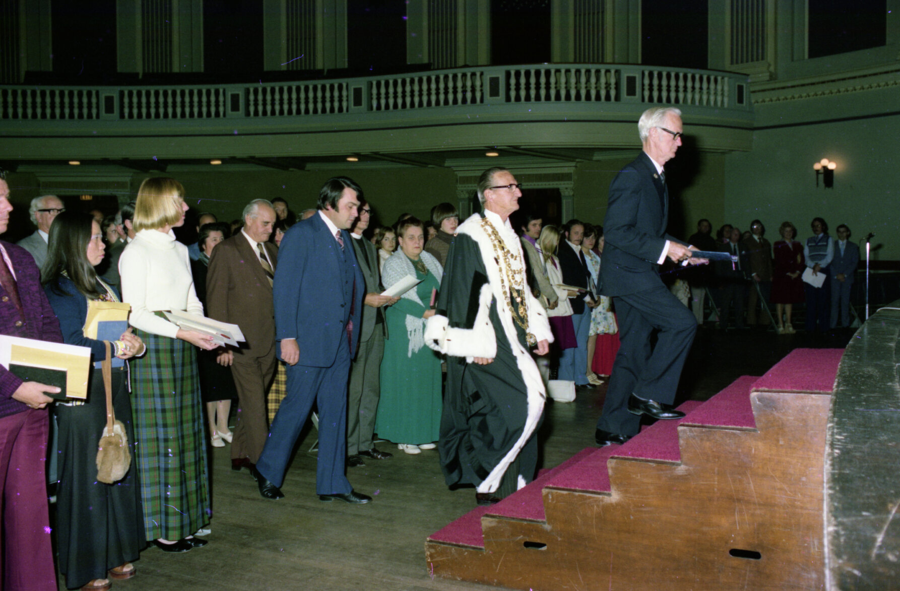 Lord Mayor Sleeman presiding over citizenship ceremony - 1976