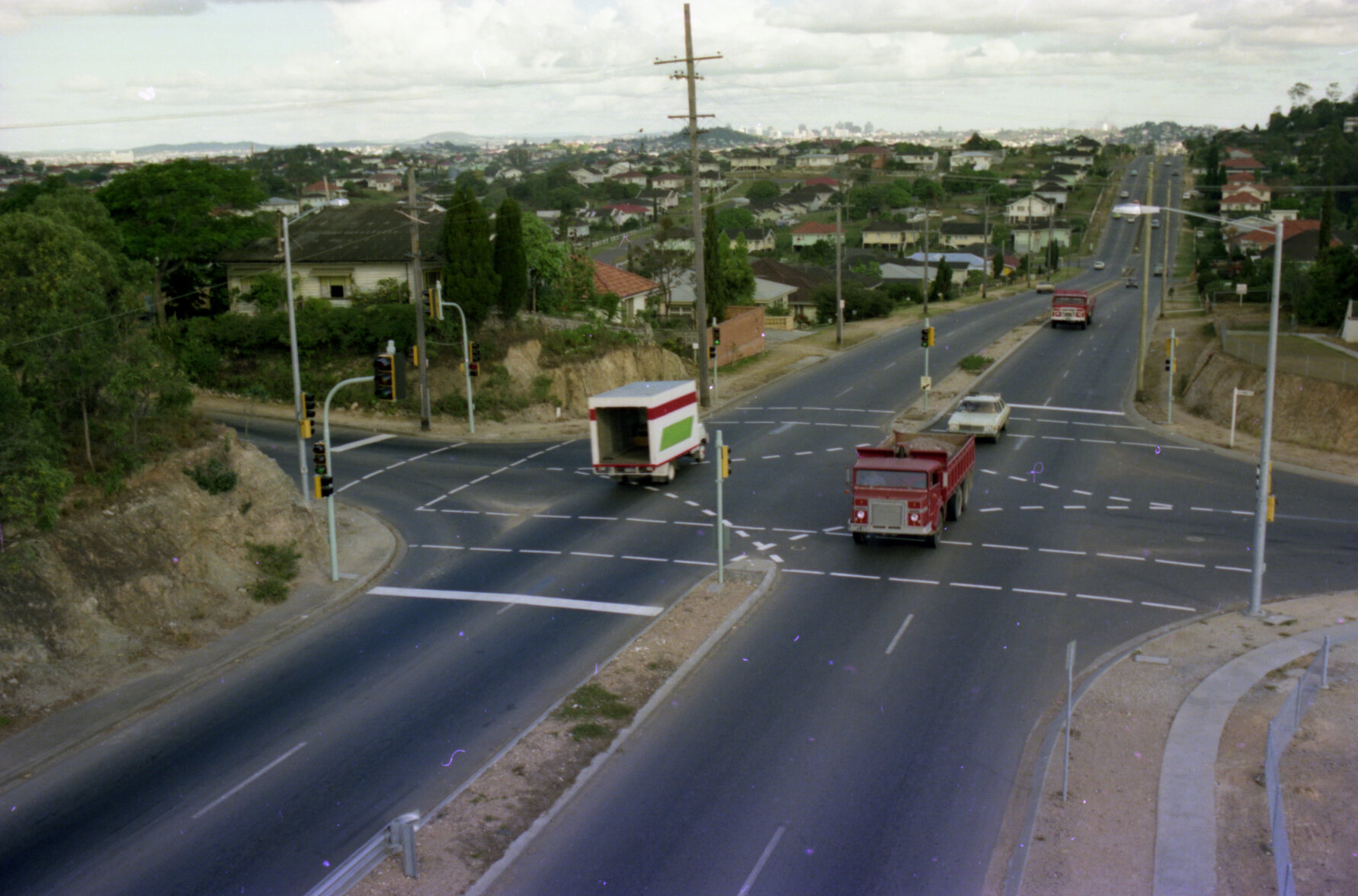 New traffic lights - corner Webster and Kitchener Roads - Stafford Heights - 1976