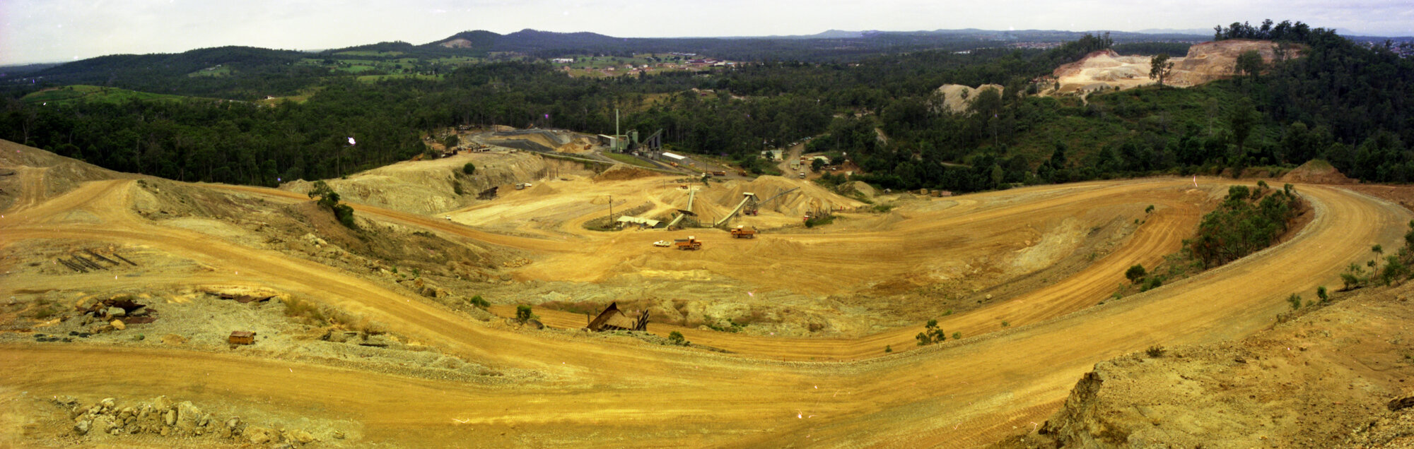 Pine Mountain Quarry panorama, Mt Gravatt East - 1976