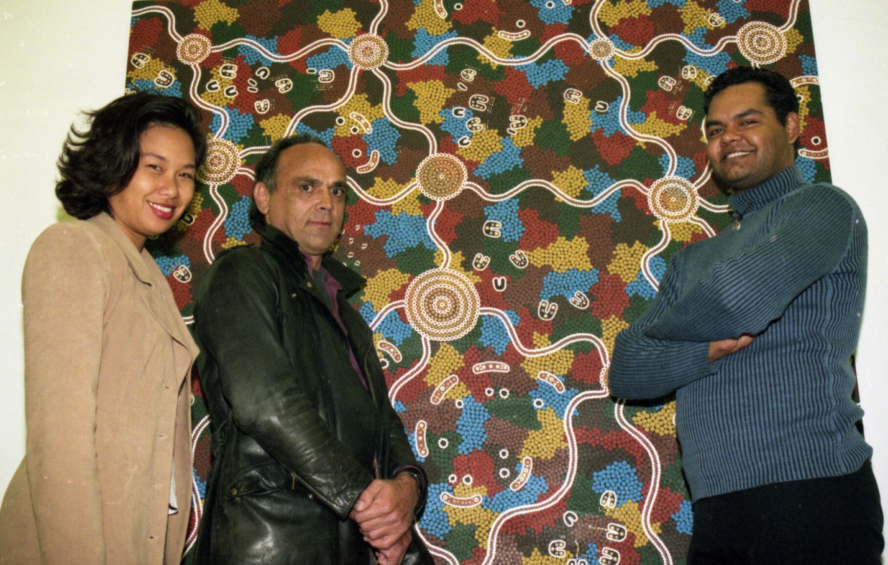DAR Indigenous Art and Culture Festival staff at art gallery, Newstead - 2000