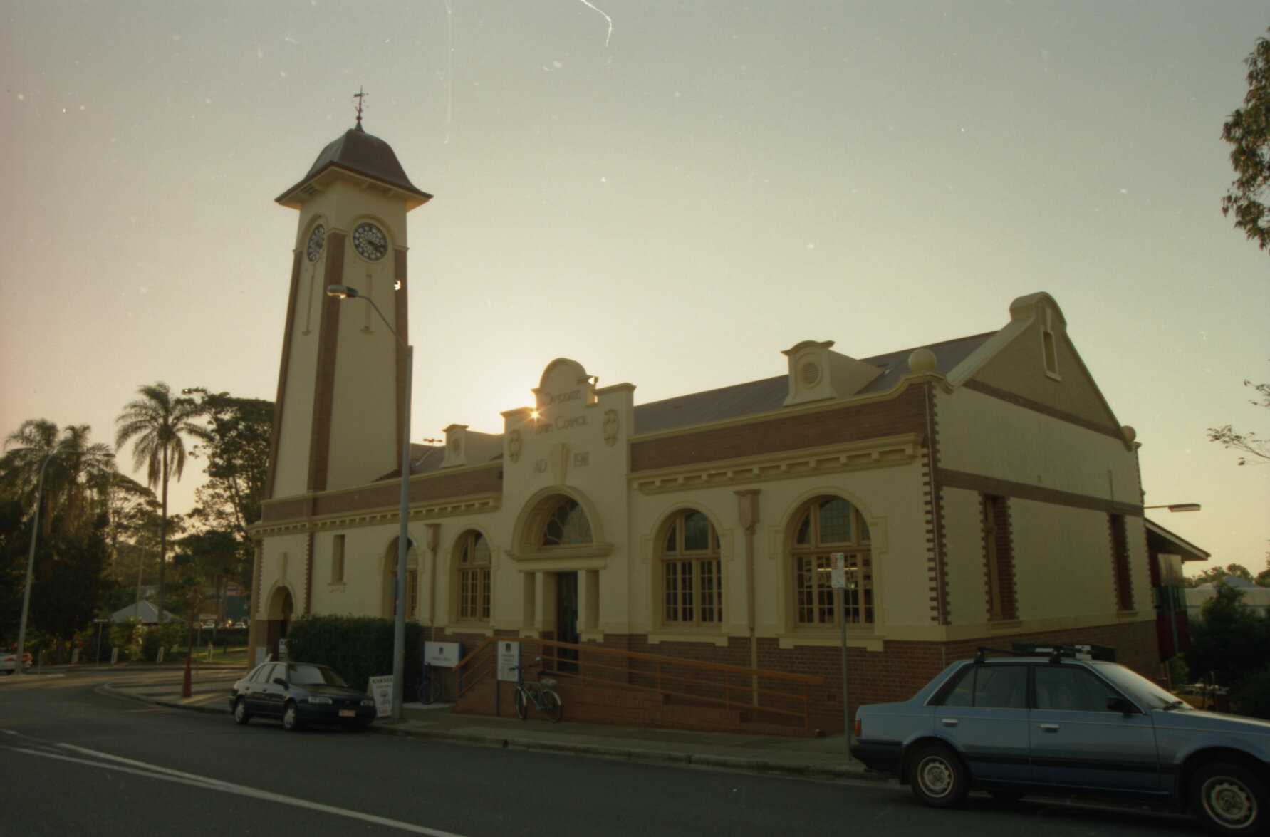 Sandgate Town Hall and Library at sunset - 2000