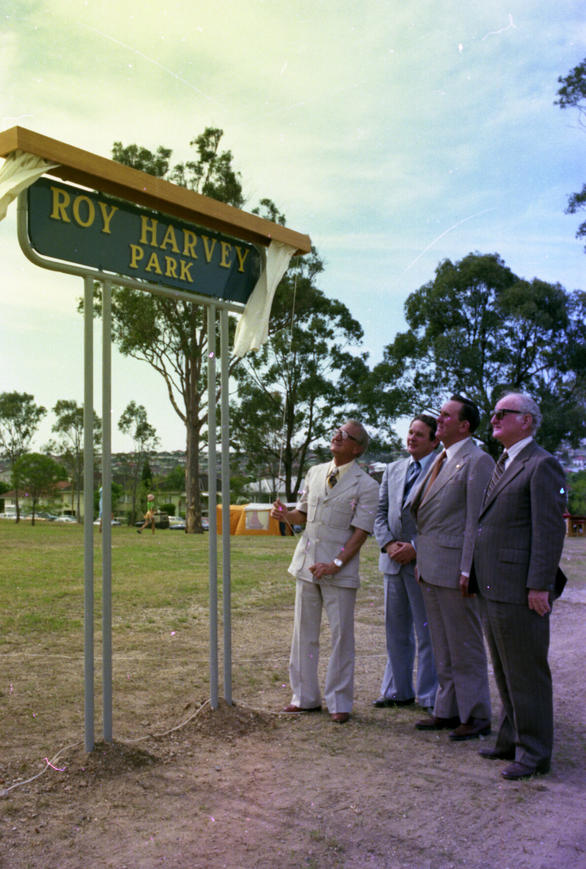 Opening of Roy Harvey Park, Stafford  - 1977