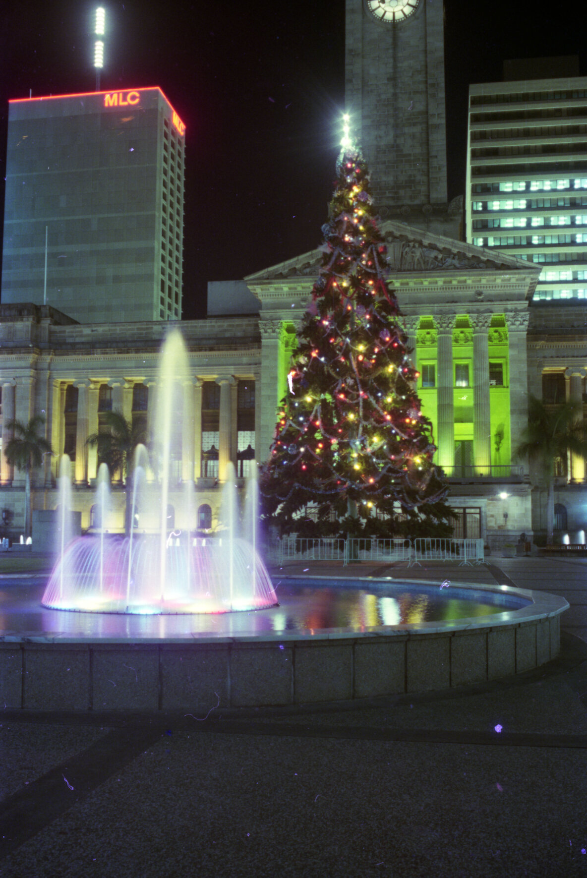 Christmas Tree in King George Square - 1978