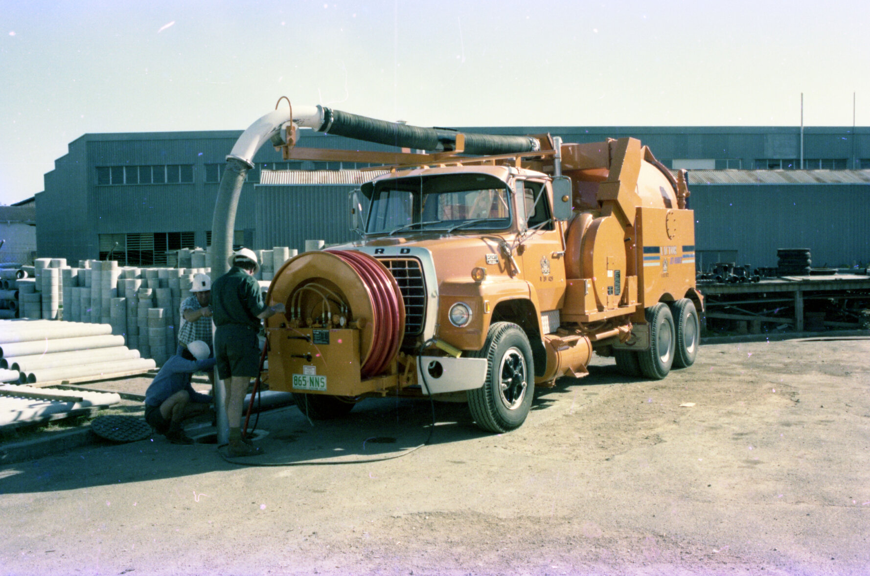 Council water truck, Milton  1979