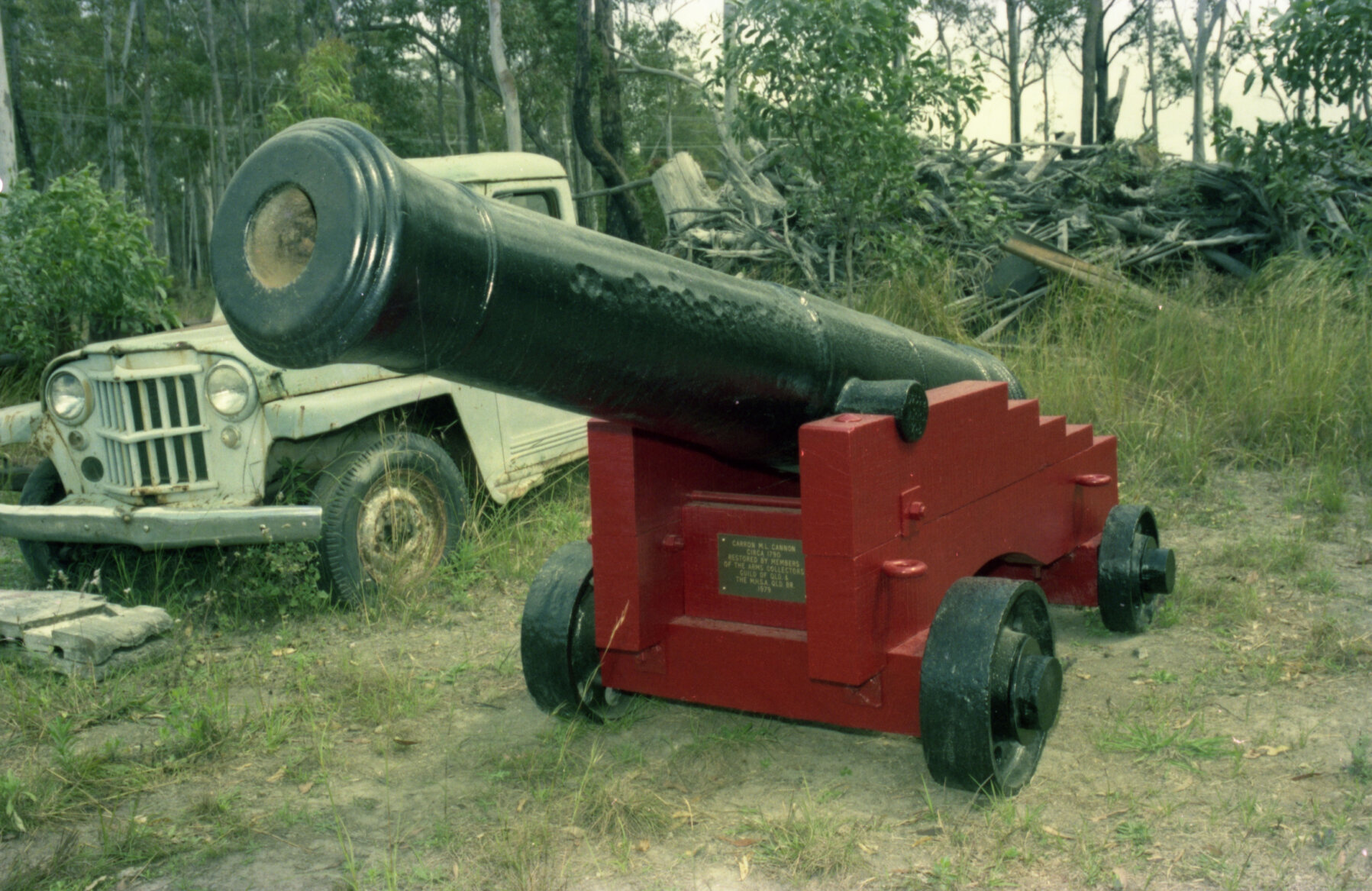 Carron Cannon's being restored at Mr. Temple's residence