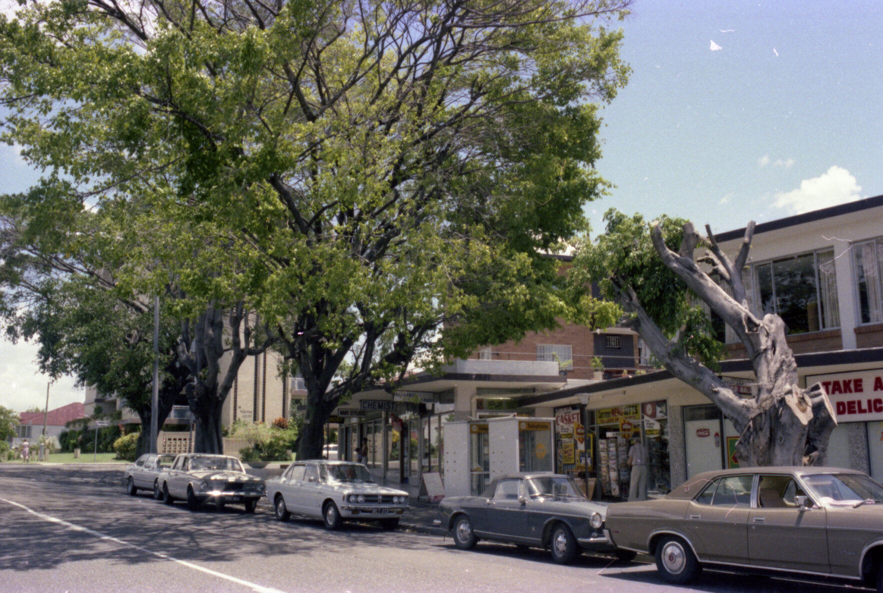 Shops on Merthyr Road, New Farm - 1980