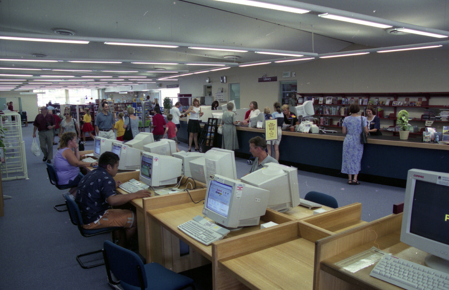 Opening day at Inala Library - 2001