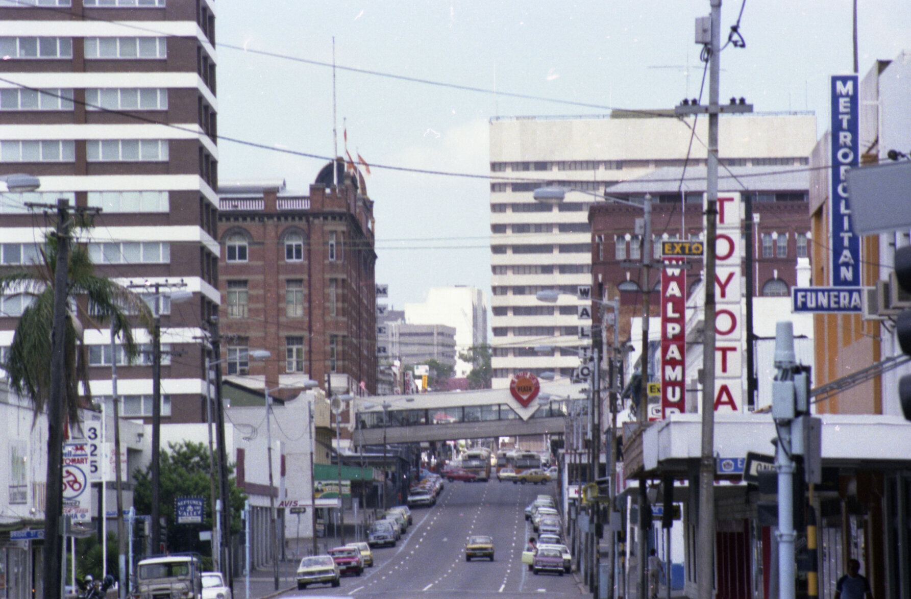 Wickham Street looking south towards McWhirters, Fortitude Valley - 1982
