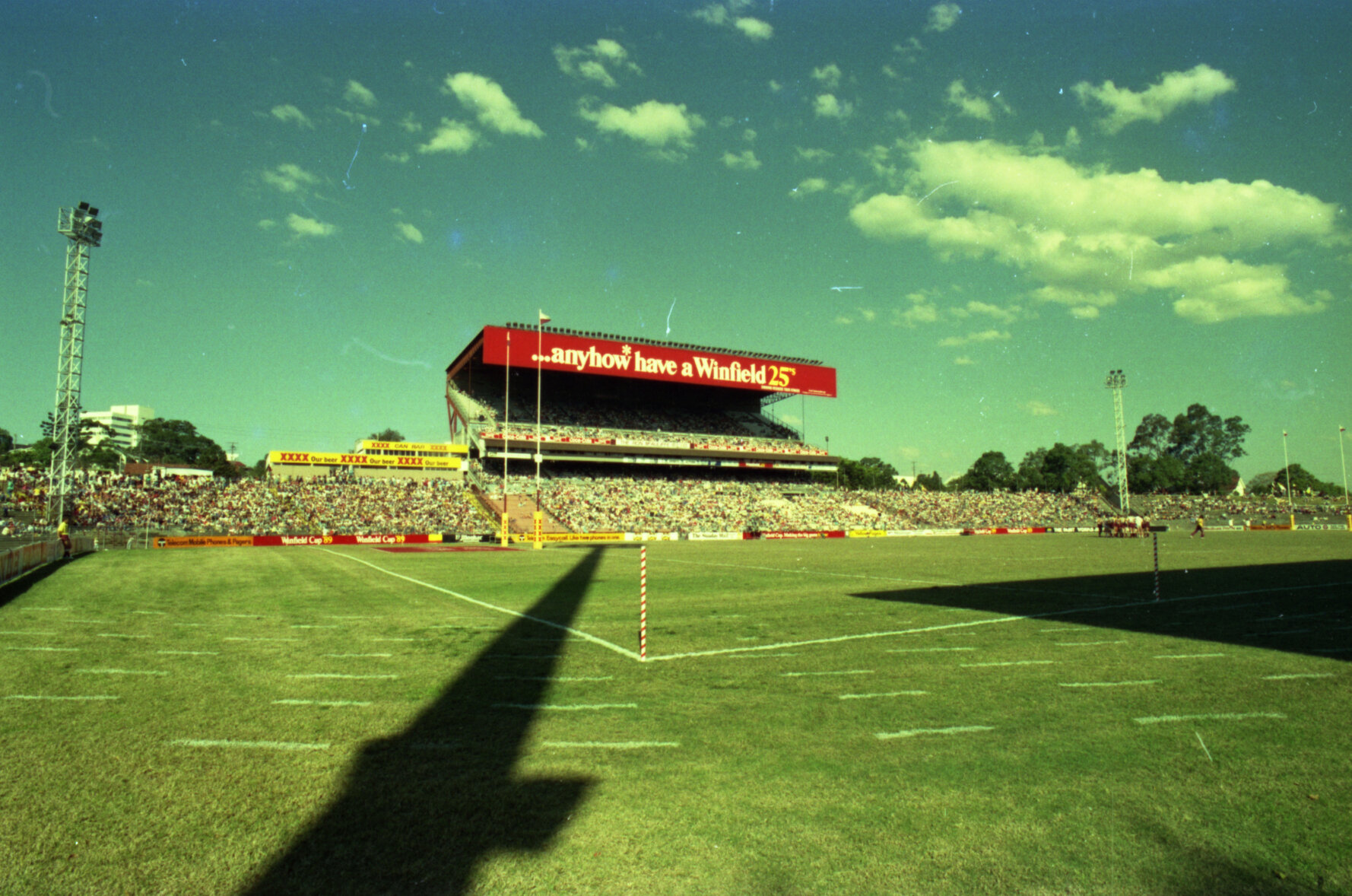 Lang Park - Brisbane Broncos playing North Sydney in the NSWRL Winfield Cup, Milton - 1989