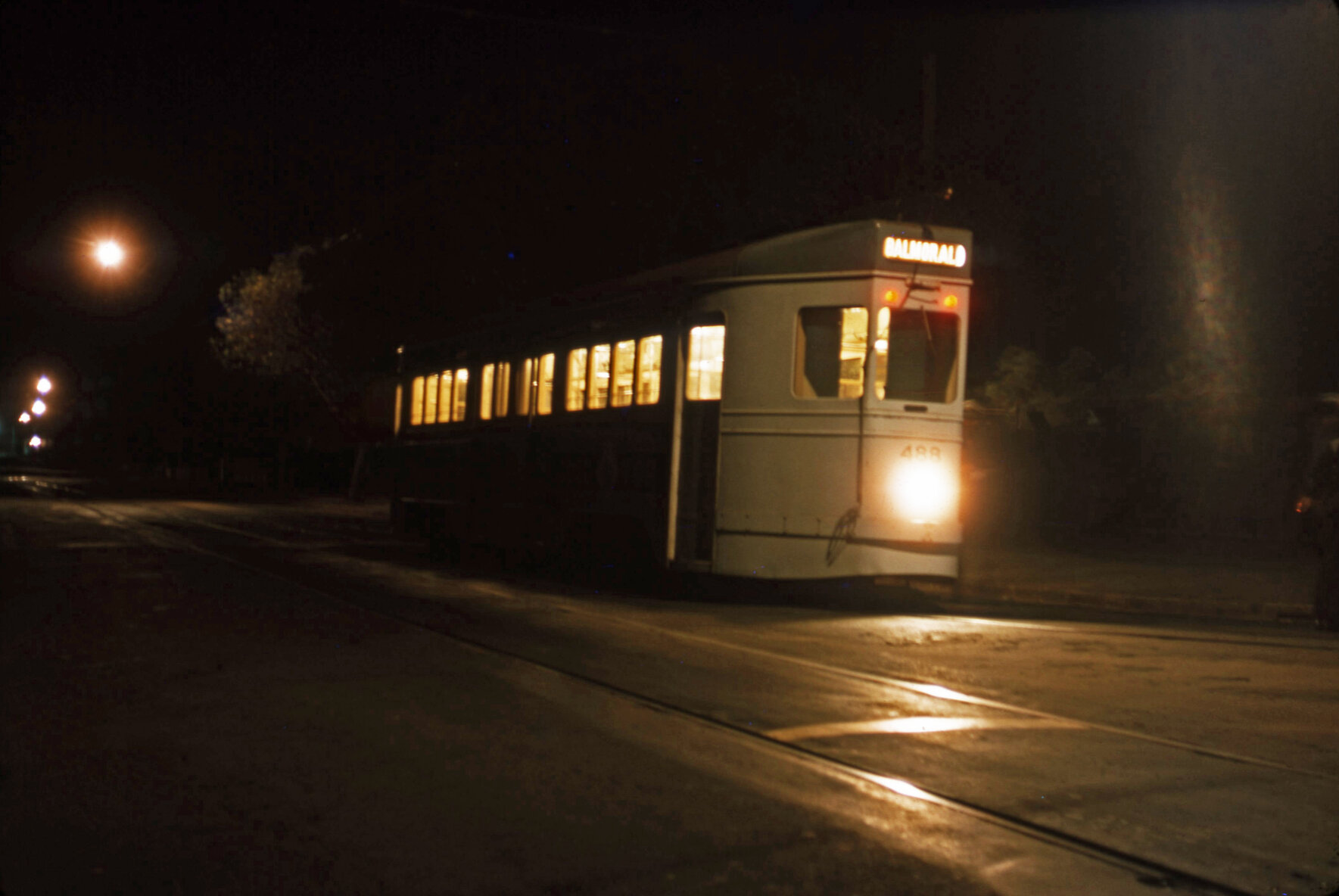 No. 488 FM tram at Ascot - 1963