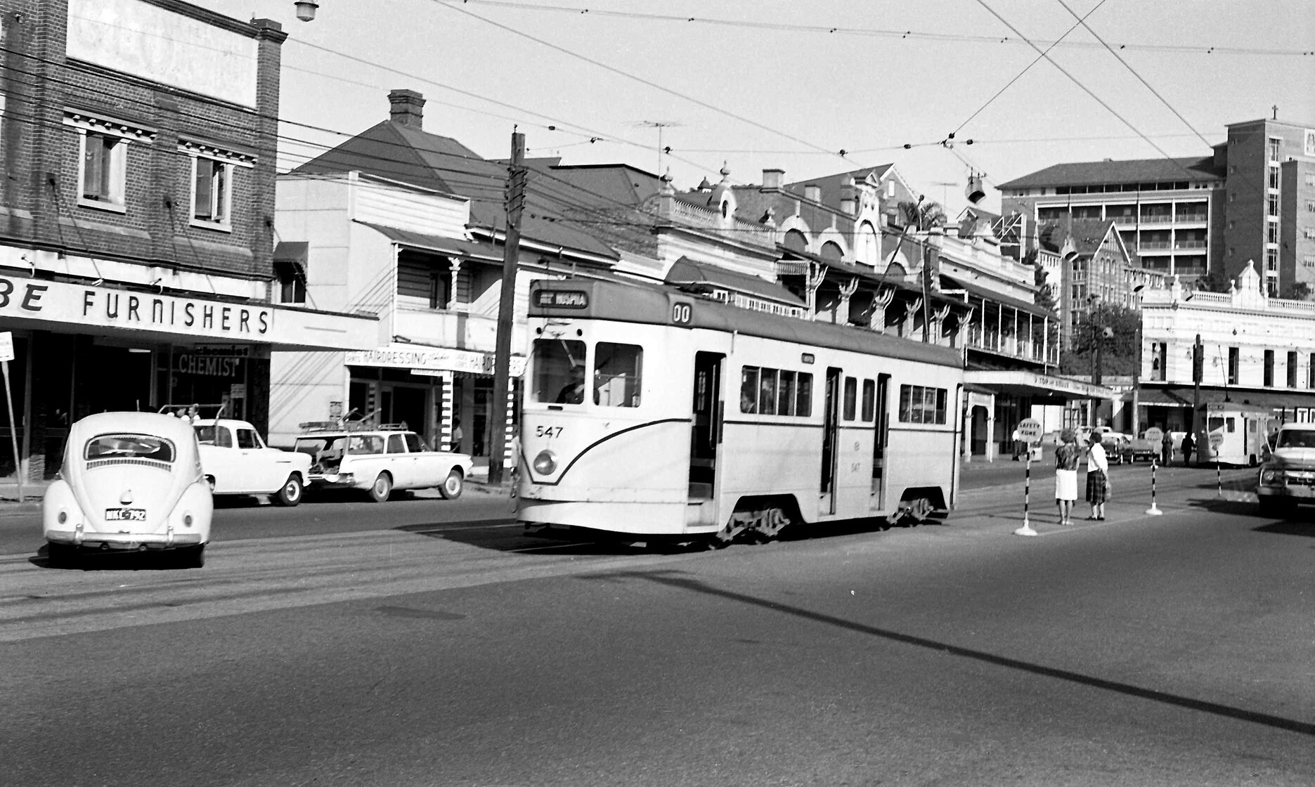 Phoenix Tram No. 547 Stanley Street, Woolloongabba - 1964