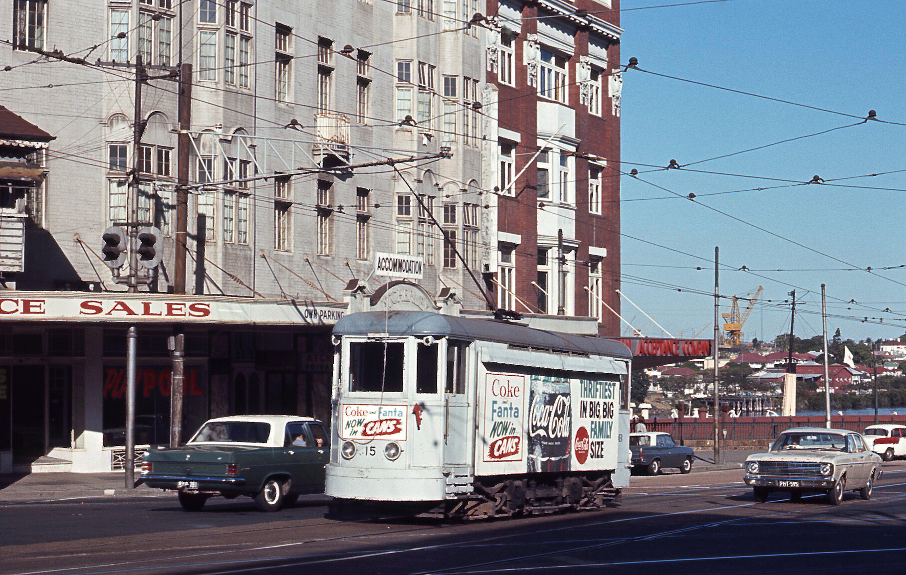 Tram No. 15 at Petrie Bight - 1968