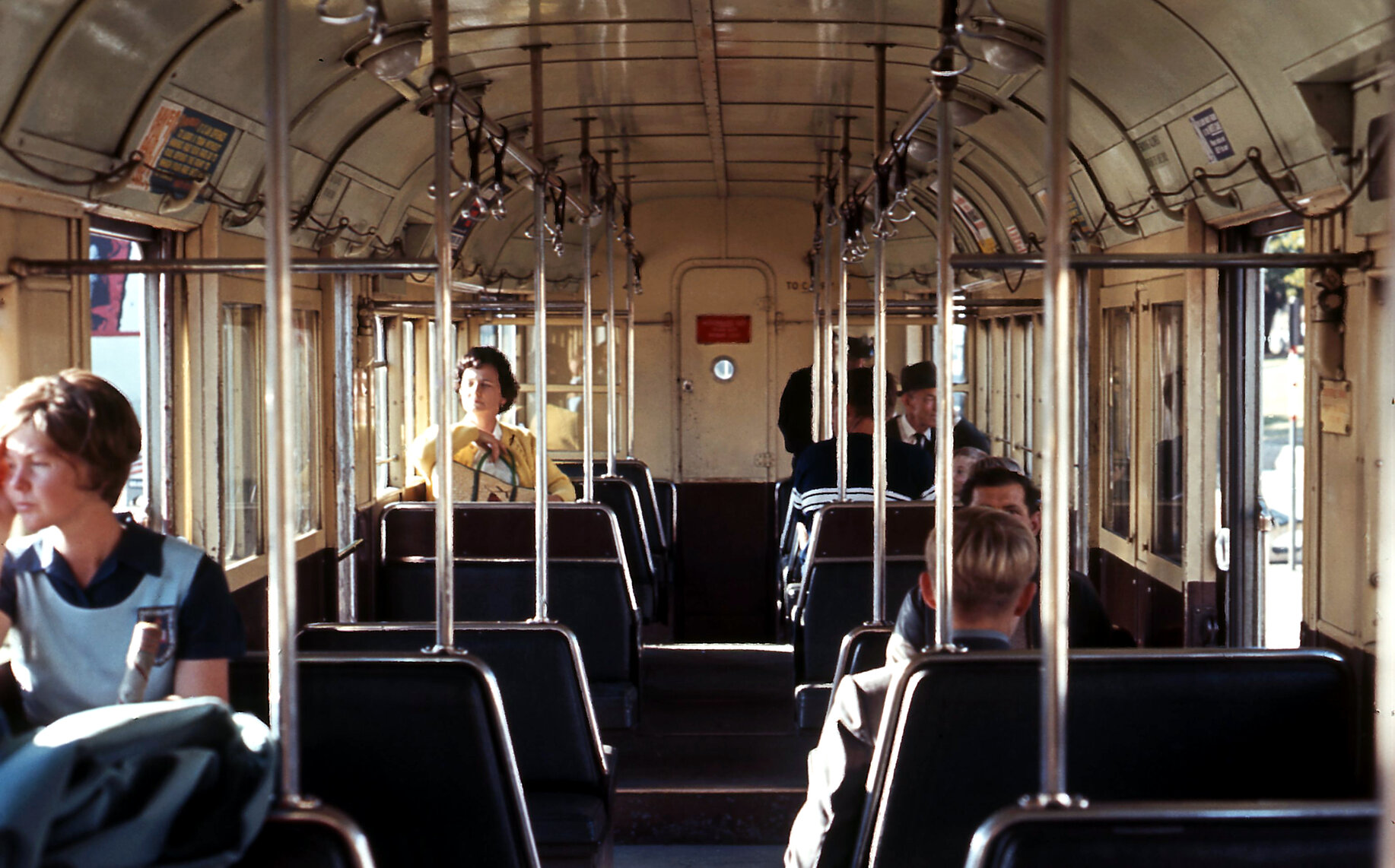 Interior of tram No. 479 - 1968