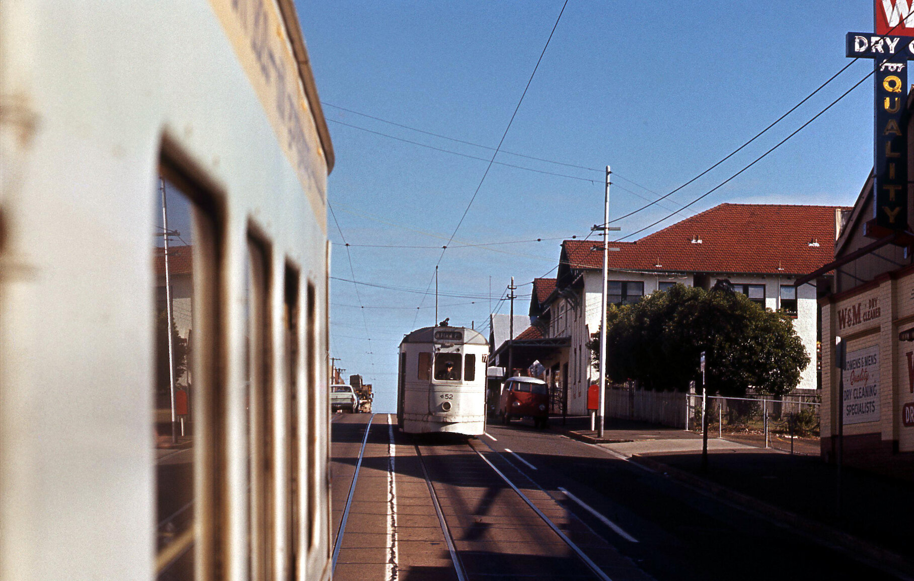 Tram No. 452 on New Farm Park Line - 1969