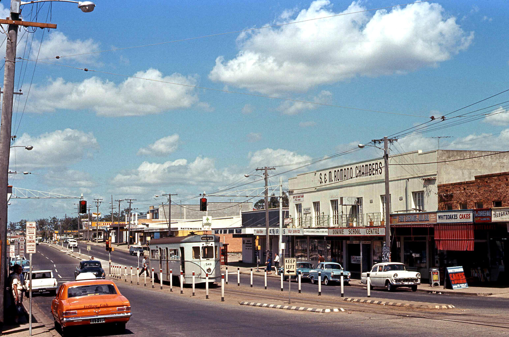 Tram No. 549 at Logan Road terminus, Mt Gravatt - 1969