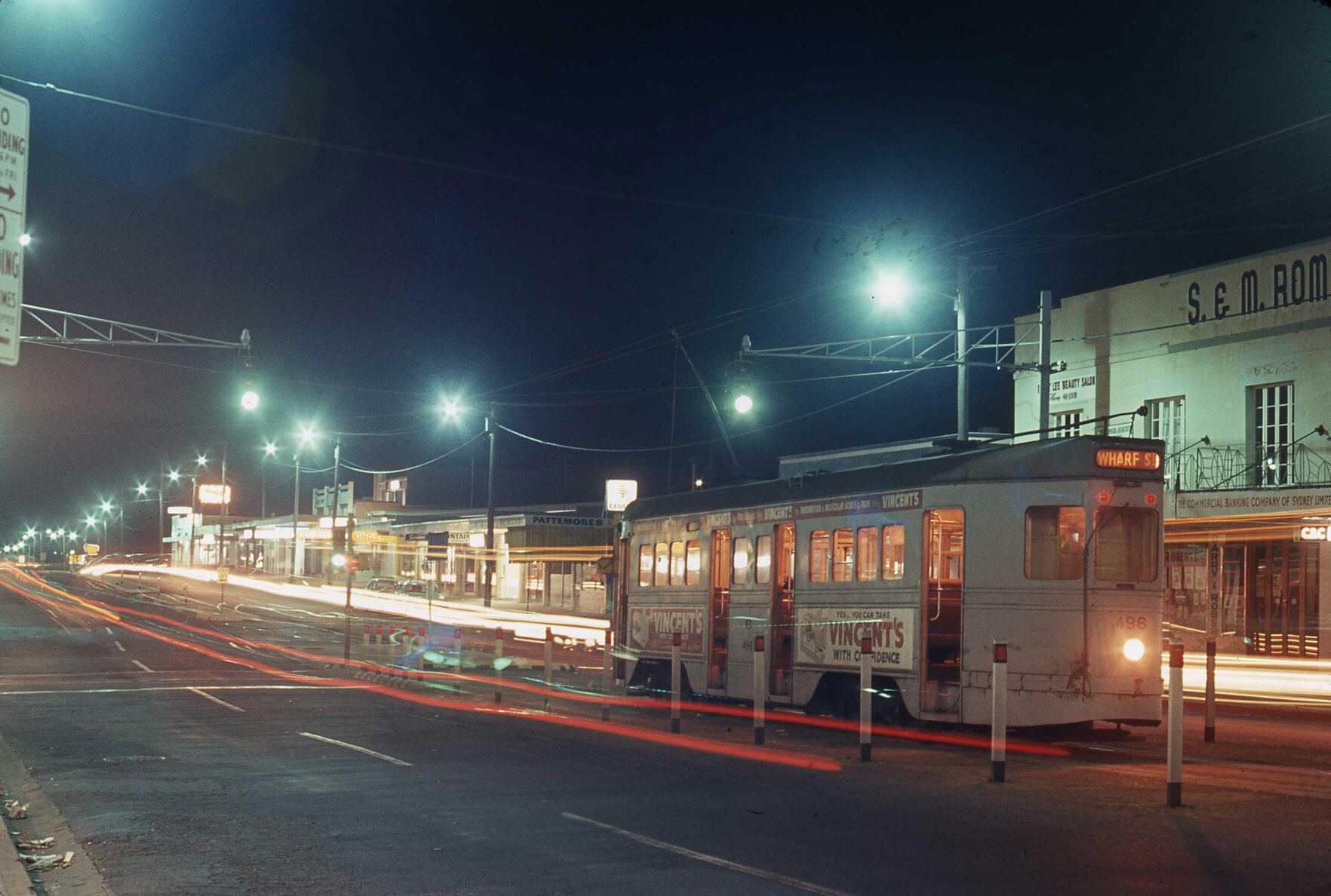 Tram No. 496 at terminus on Logan Road, Mt Gravatt - 1969