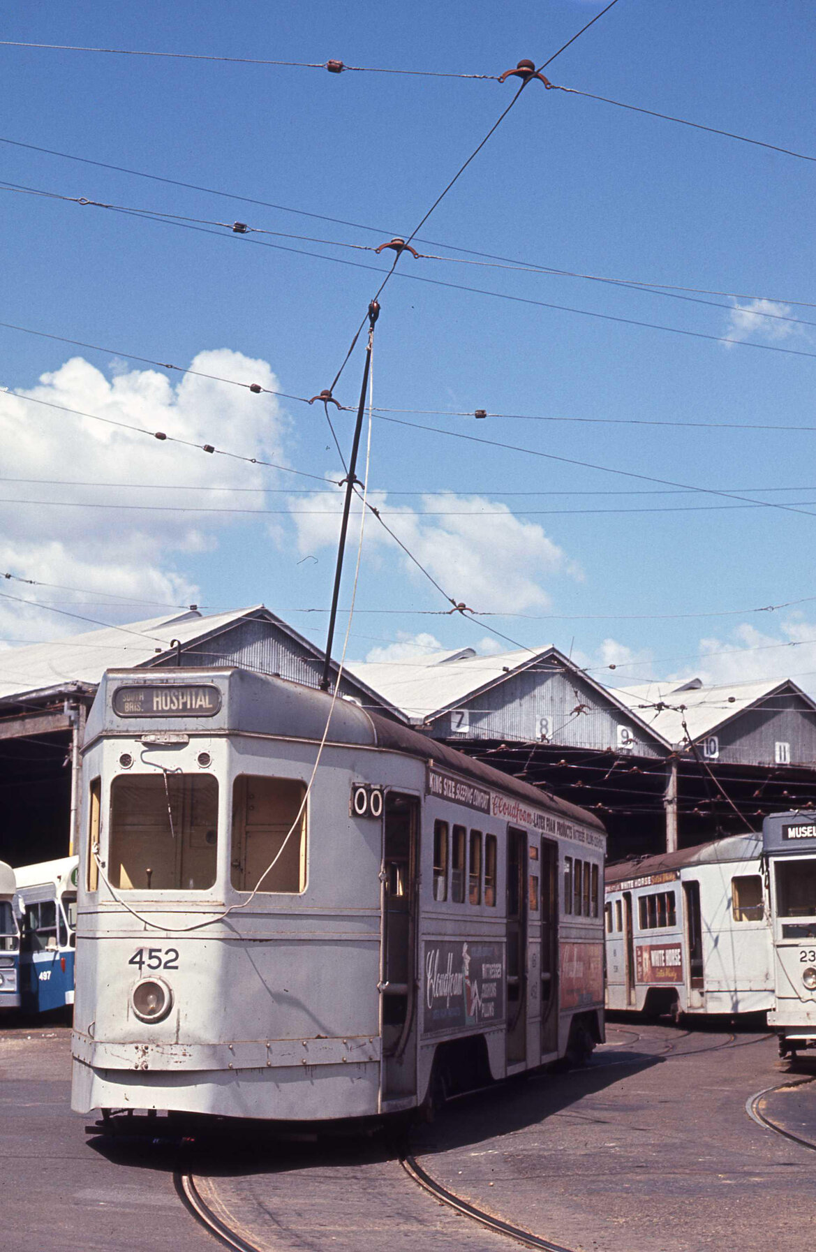 Tram No. 452 at Annerley depot - 1969