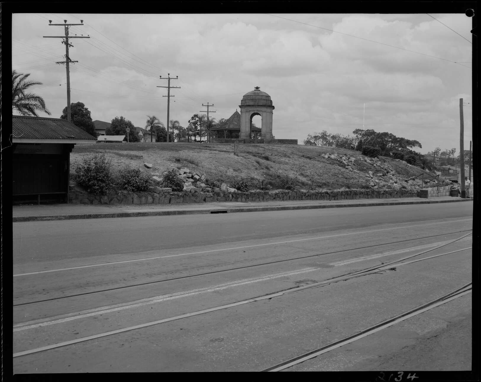 Windsor War Memorial Park from Lutwyche Road, Windsor - 1952