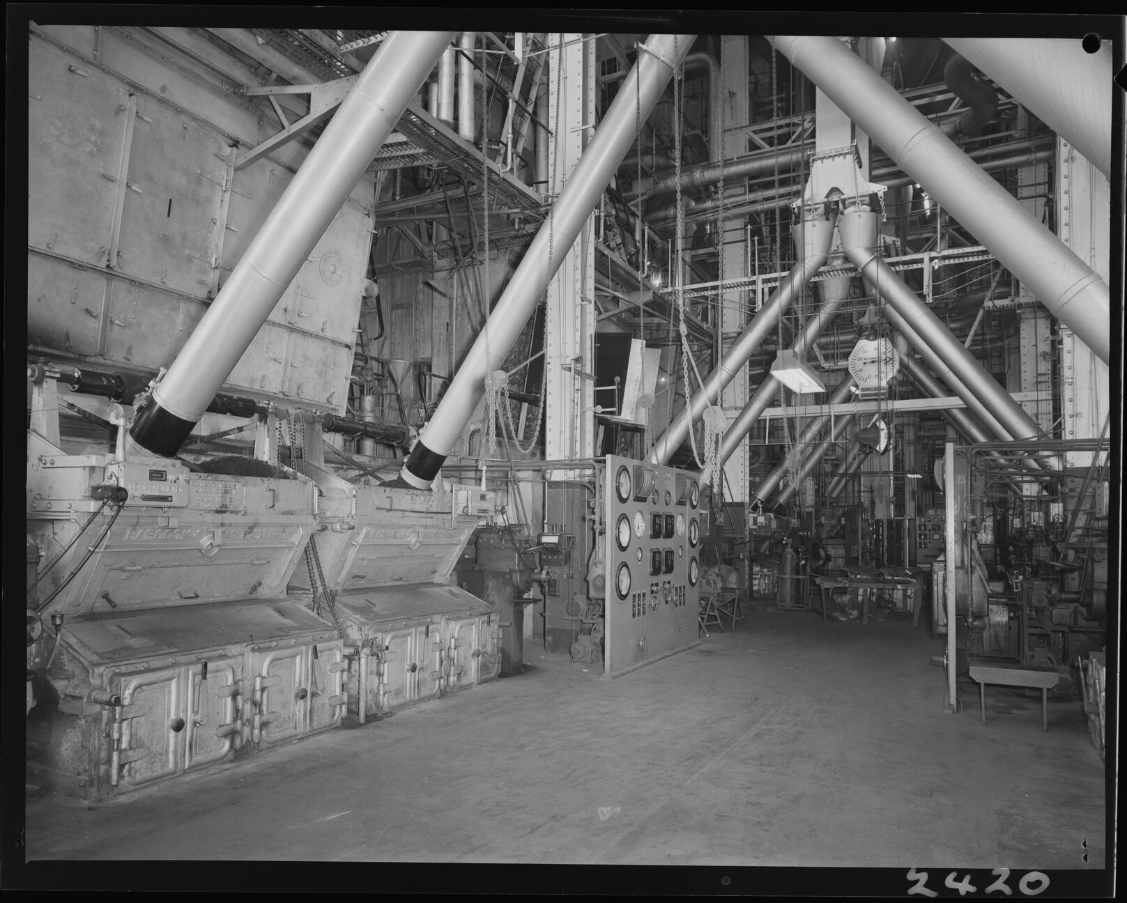 Inside New Farm Powerhouse - 1952