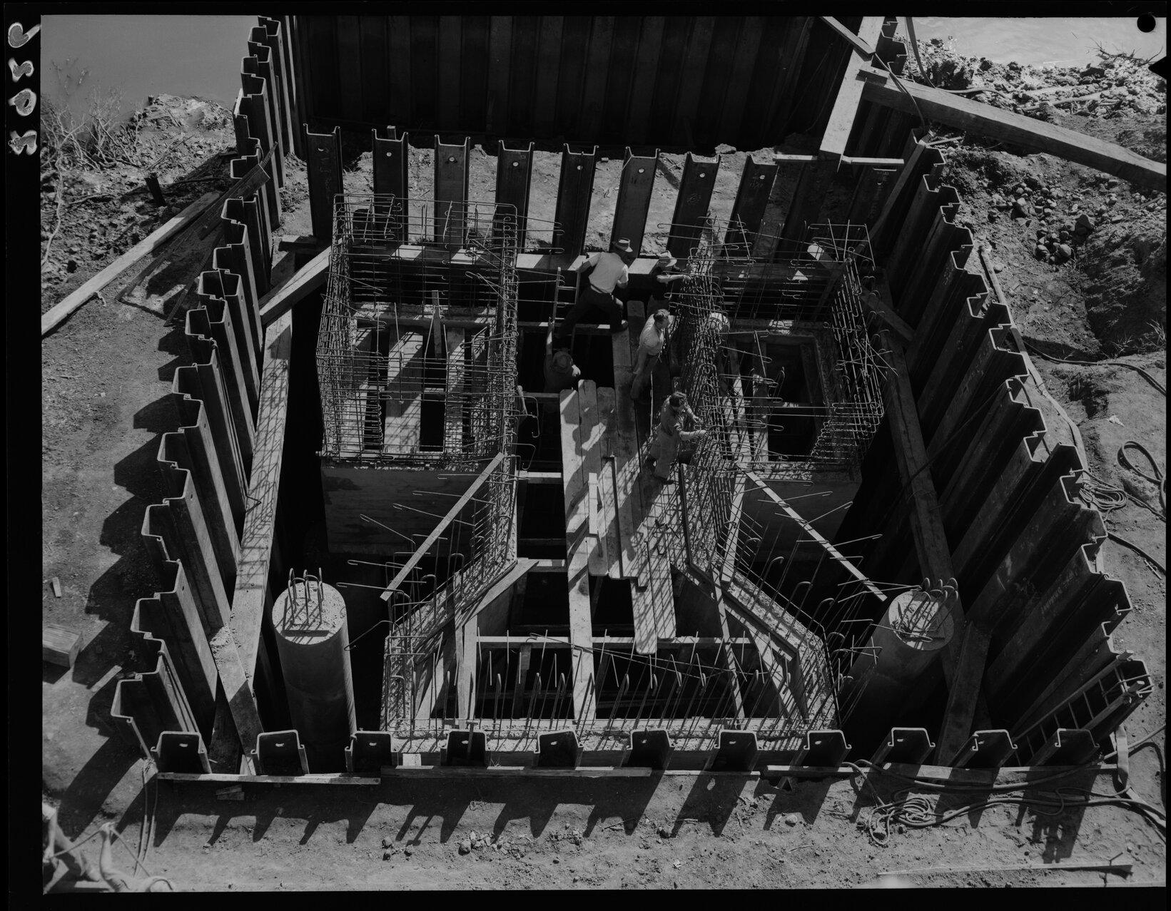 Foundation of Tennyson Powerhouse - 1952