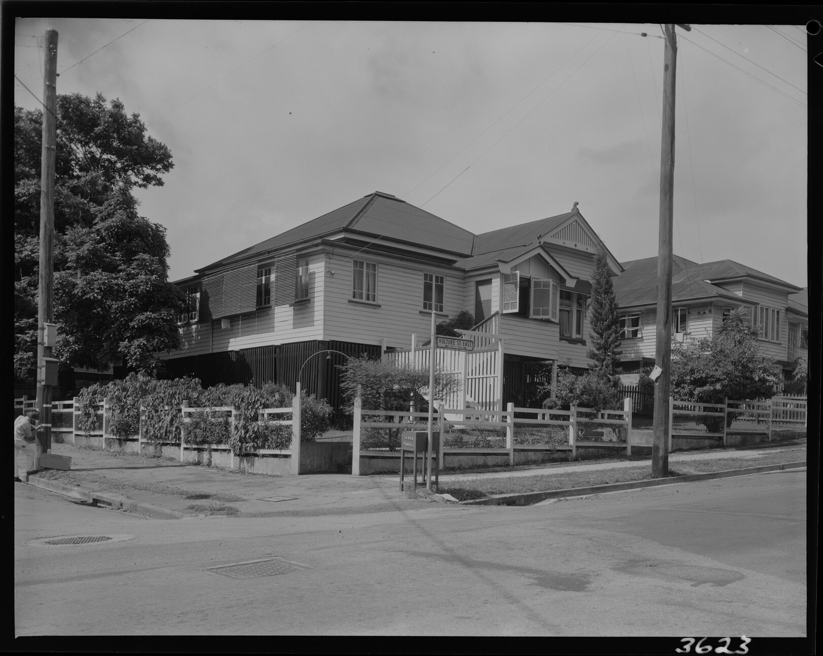 House on corner of Vulture Street East and Elfin Street - 1953
