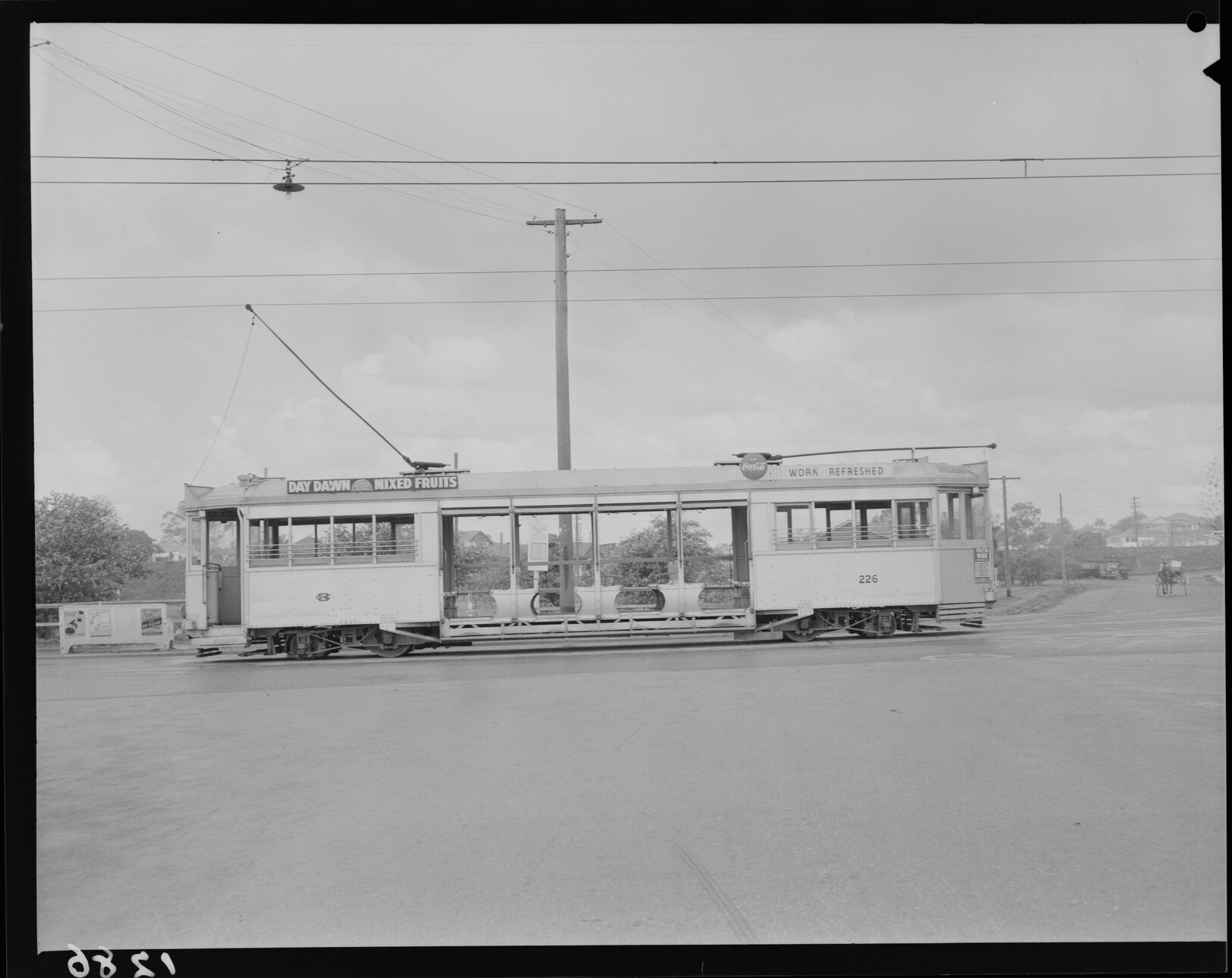 Brisbane City Council Transport dropcentre tram No. 226 - 1950