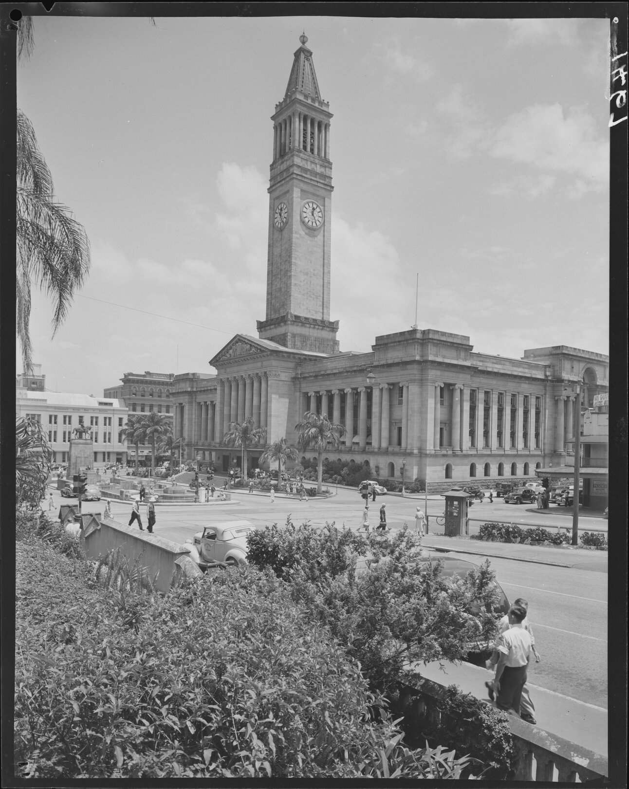 City Hall exterior looking from Albert Street - 1950