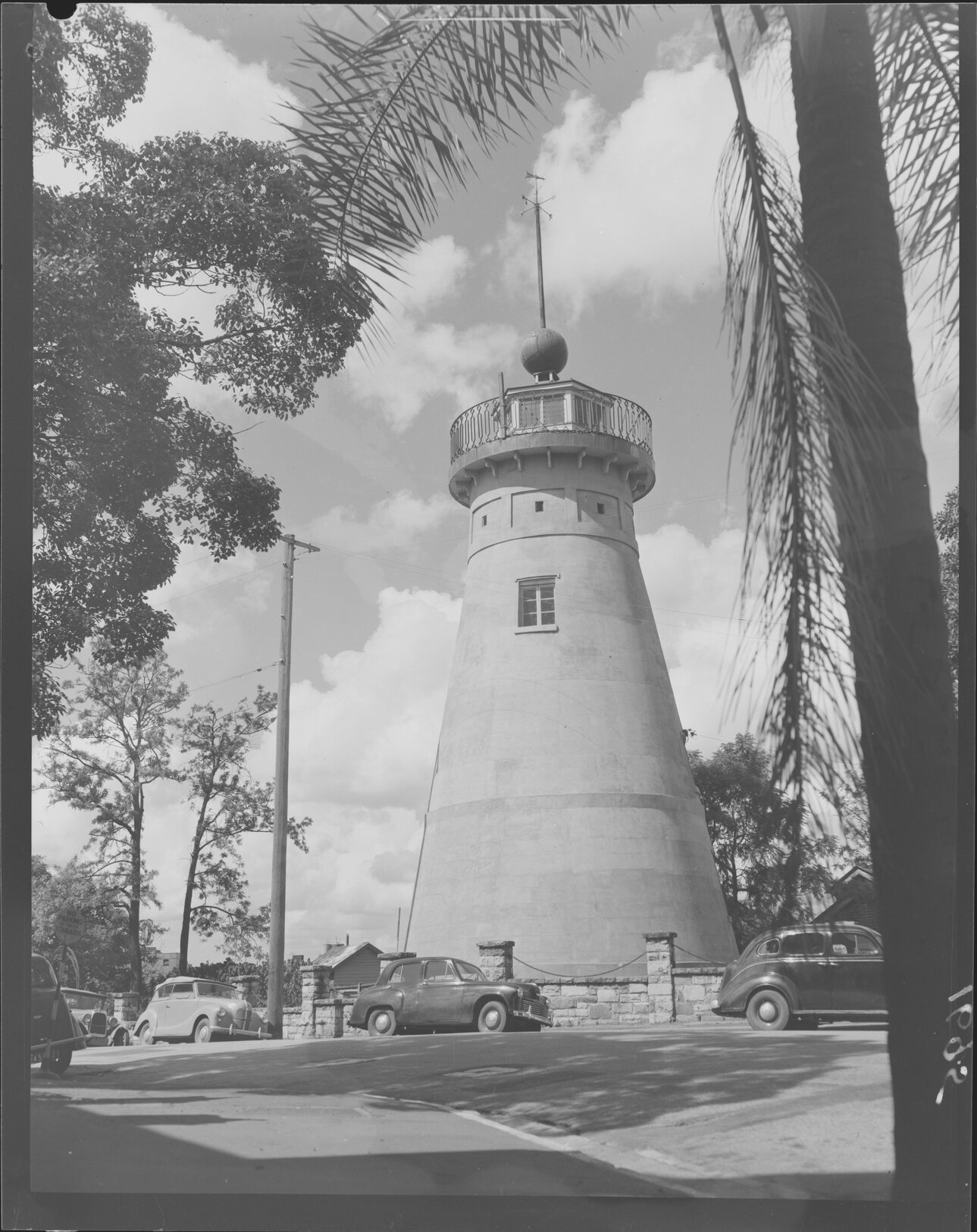Windmill Tower in Observatory Park on Wickham Terrace at Spring Hill - 1951