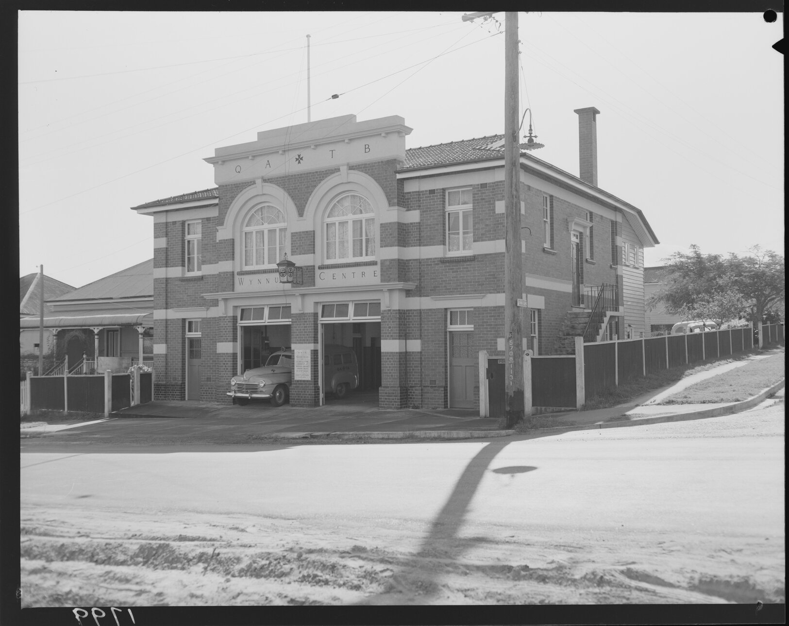 Queensland Ambulance Transport Brigade Station, now known as Wynnum Ambulance Station, Tingal Road, Wynnum - 1951