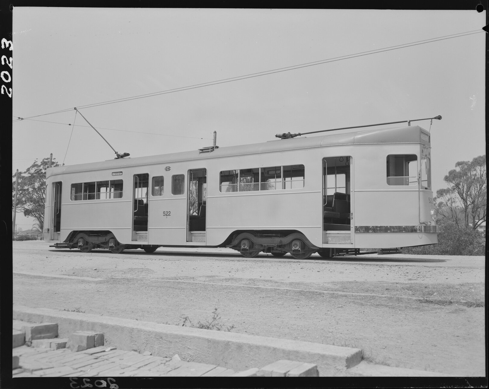 Tram No. 522 bound for Enoggera - 1951