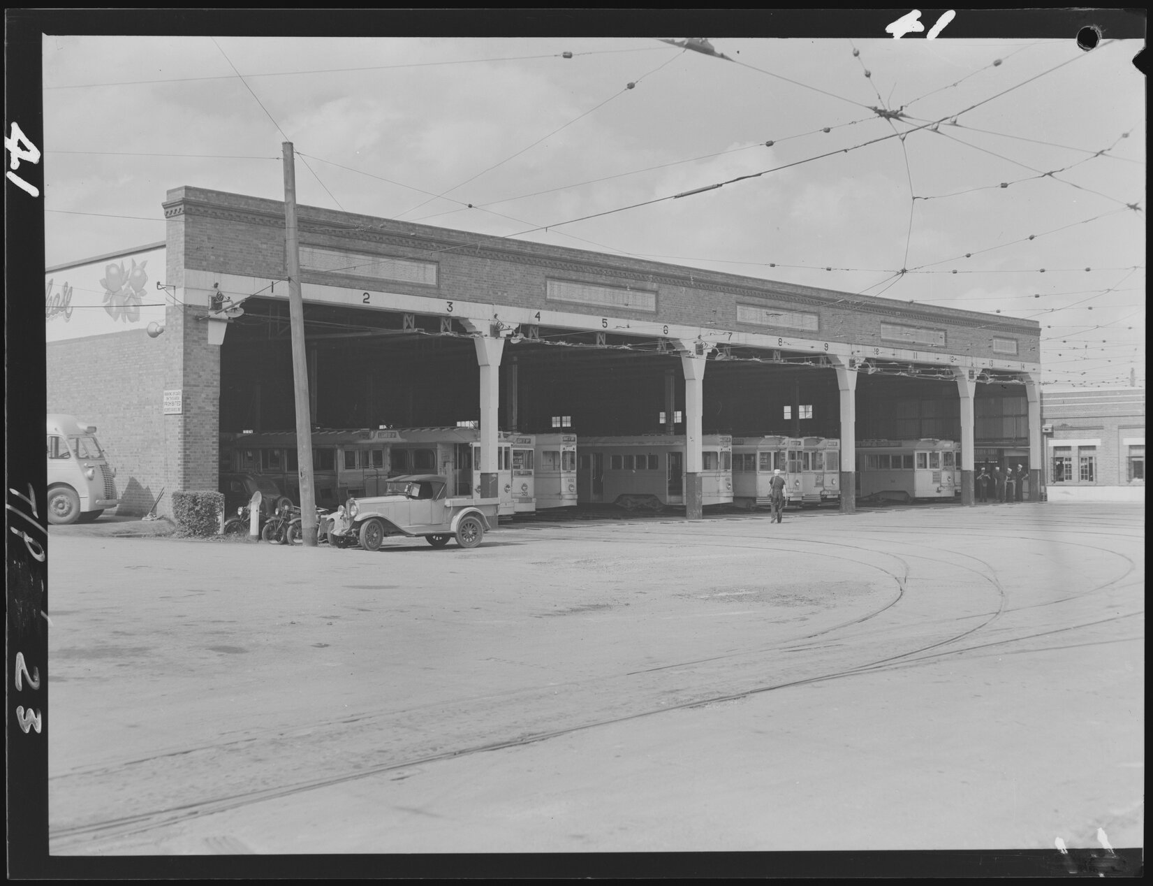 Light Street Tram Depot, Fortitude Valley - 1949