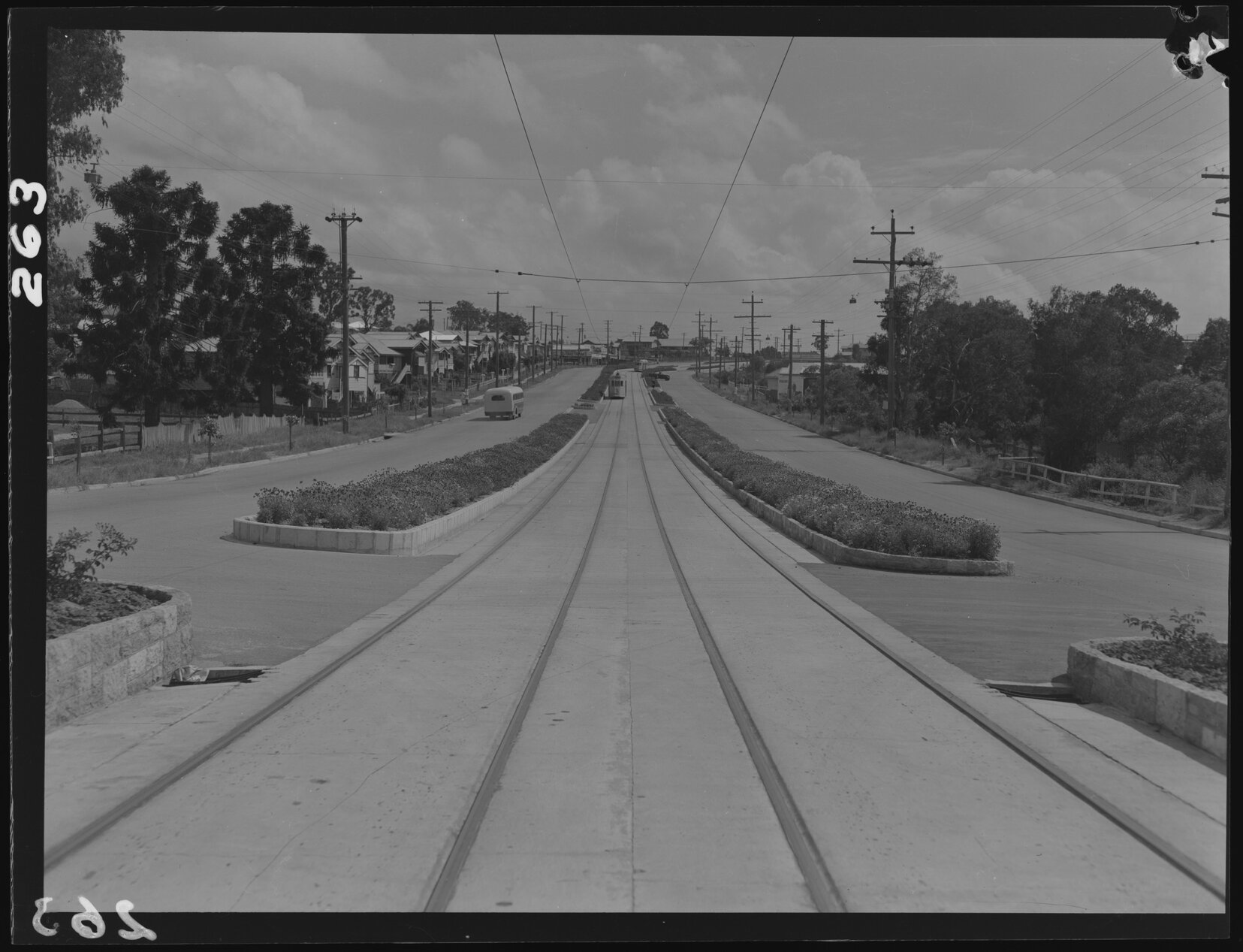 Tramway Gympie Road, Lutwyche - 1949