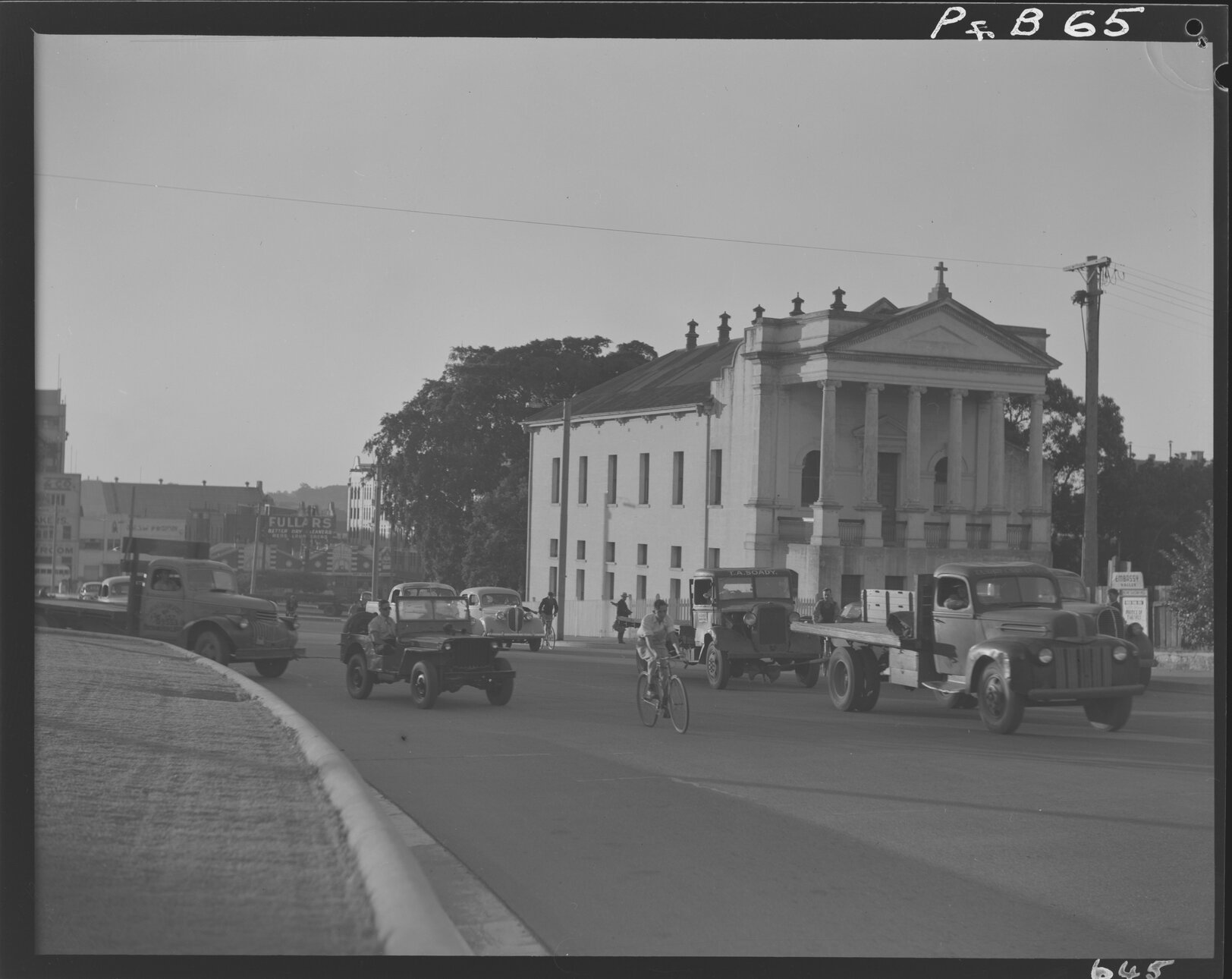 Kemp Place, with view of the previous St Patrick's School, Fortitude Valley - 1950