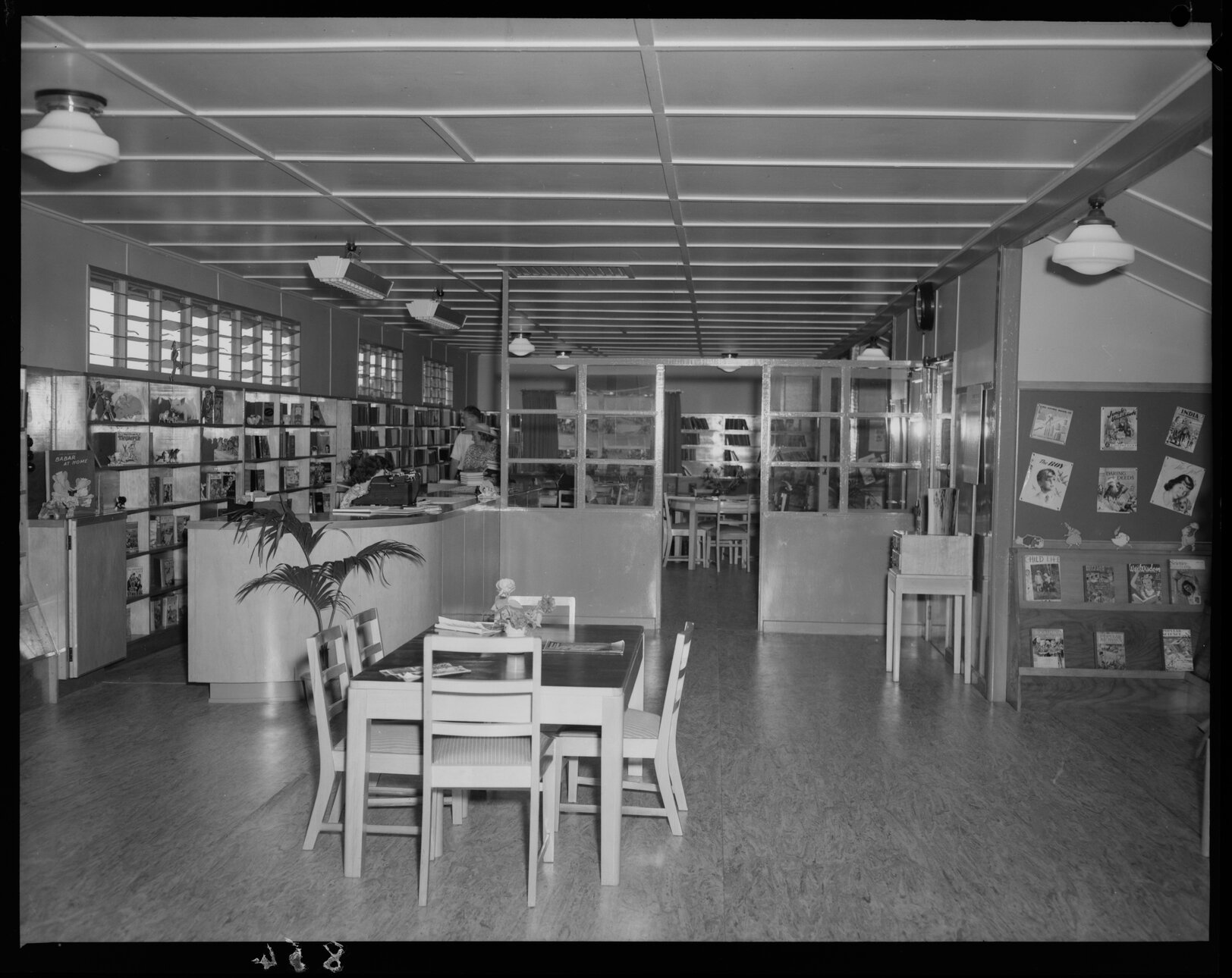 Stones Corner Library interior - 1950