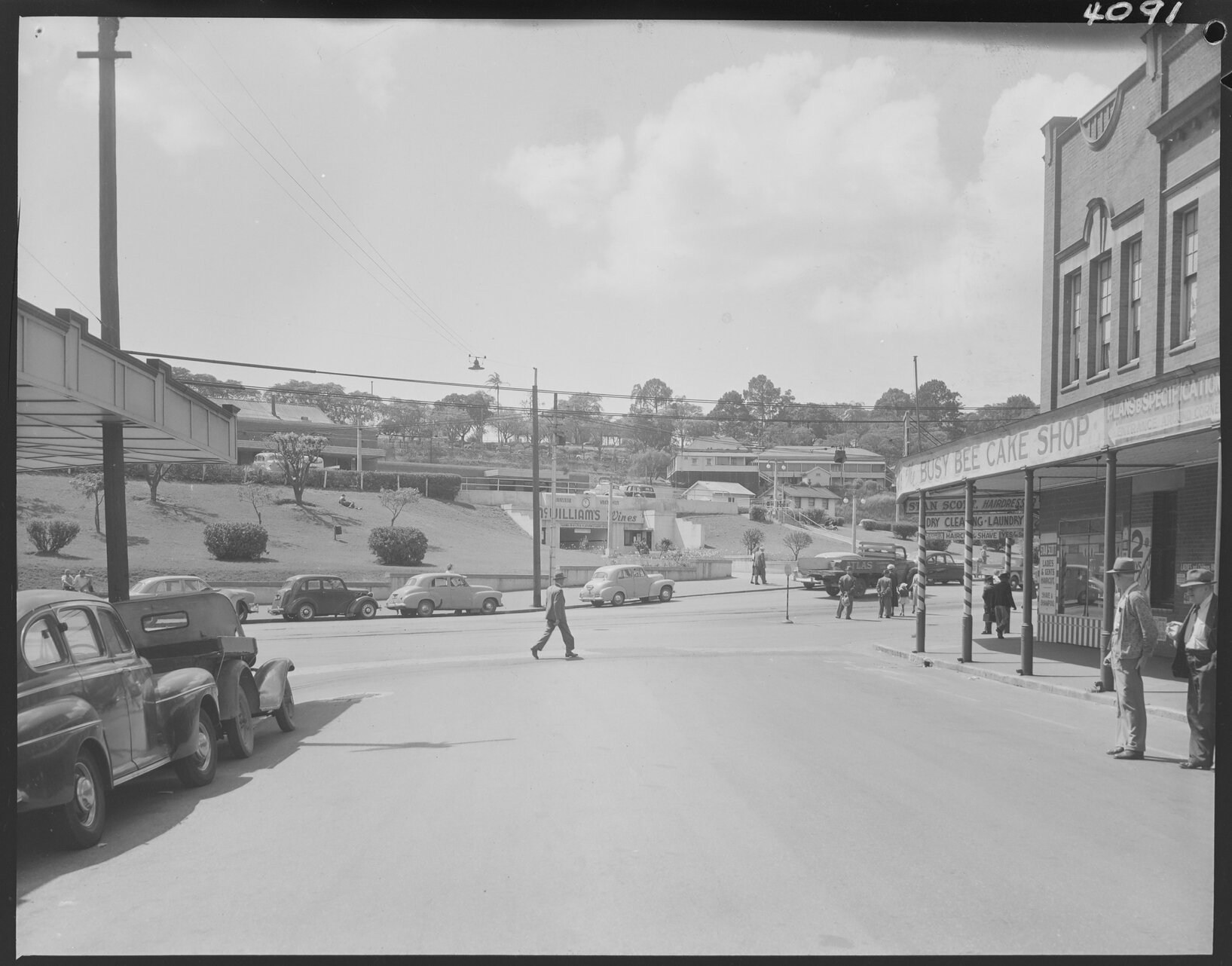Corner of Roma Street and Makerston Street, Brisbane City - 1953